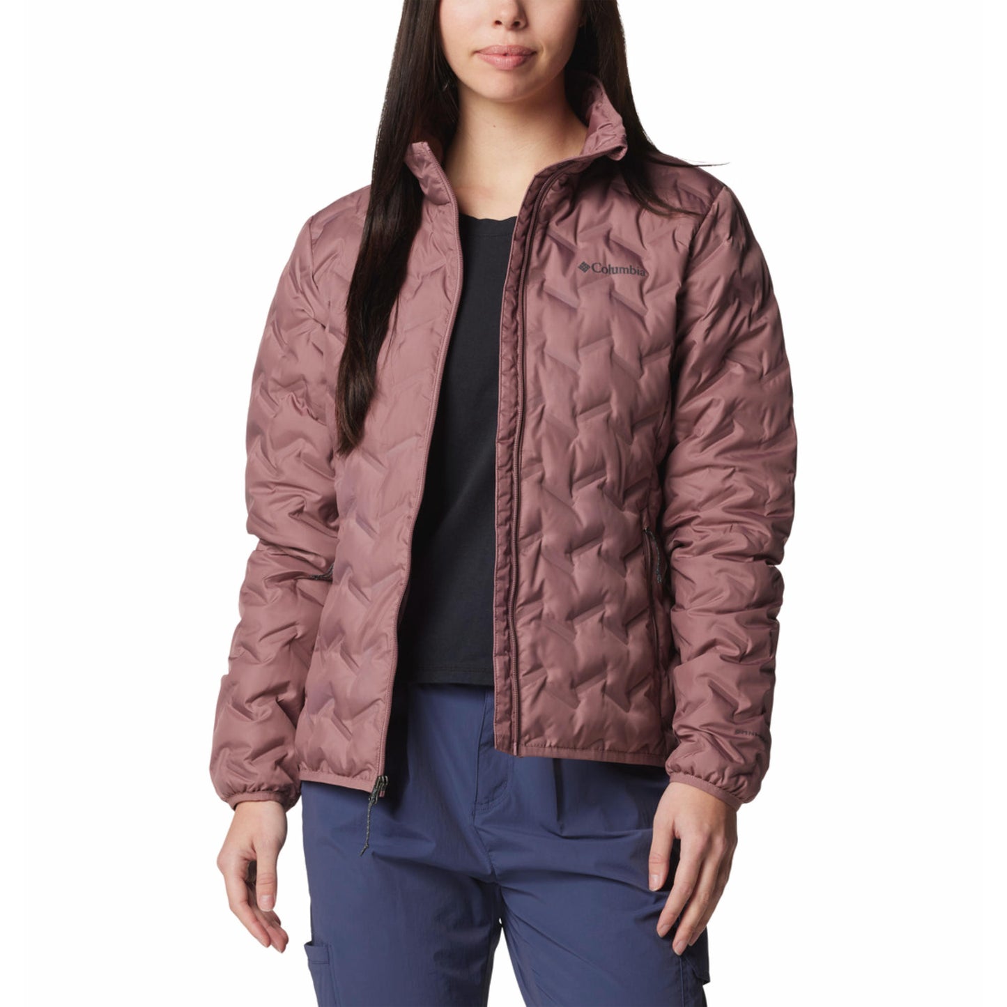 Columbia Women Red Omni-Heat Reflective Delta Ridge II Down Jacket