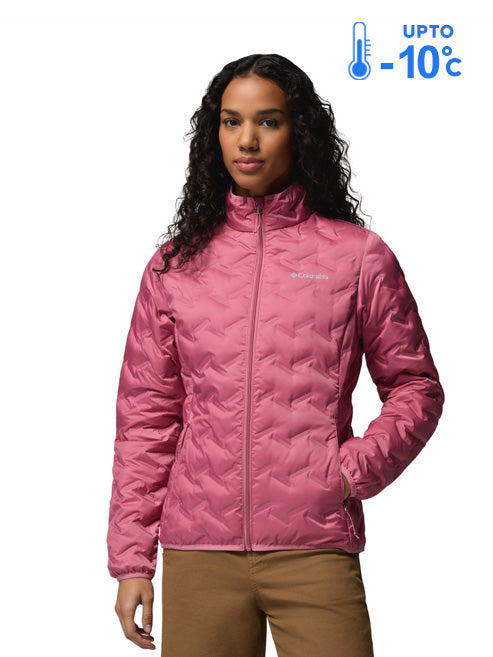 Columbia Women Pink Heat Seal Delta Ridge II Down Jacket