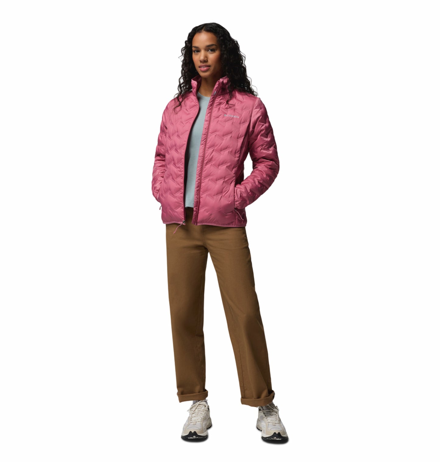 Columbia Women Pink Heat Seal Delta Ridge II Down Jacket