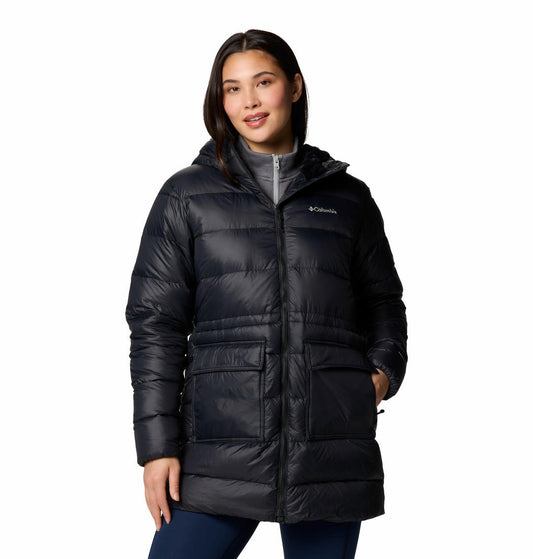 Columbia Womens Black Harmony Falls Mid Down Jacket