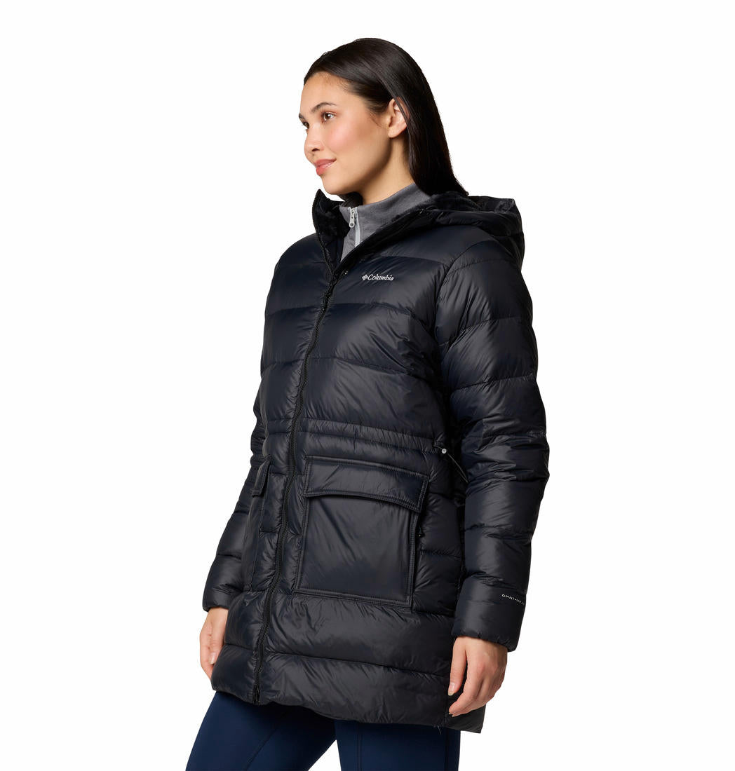 Columbia Womens Black Harmony Falls Mid Down Jacket