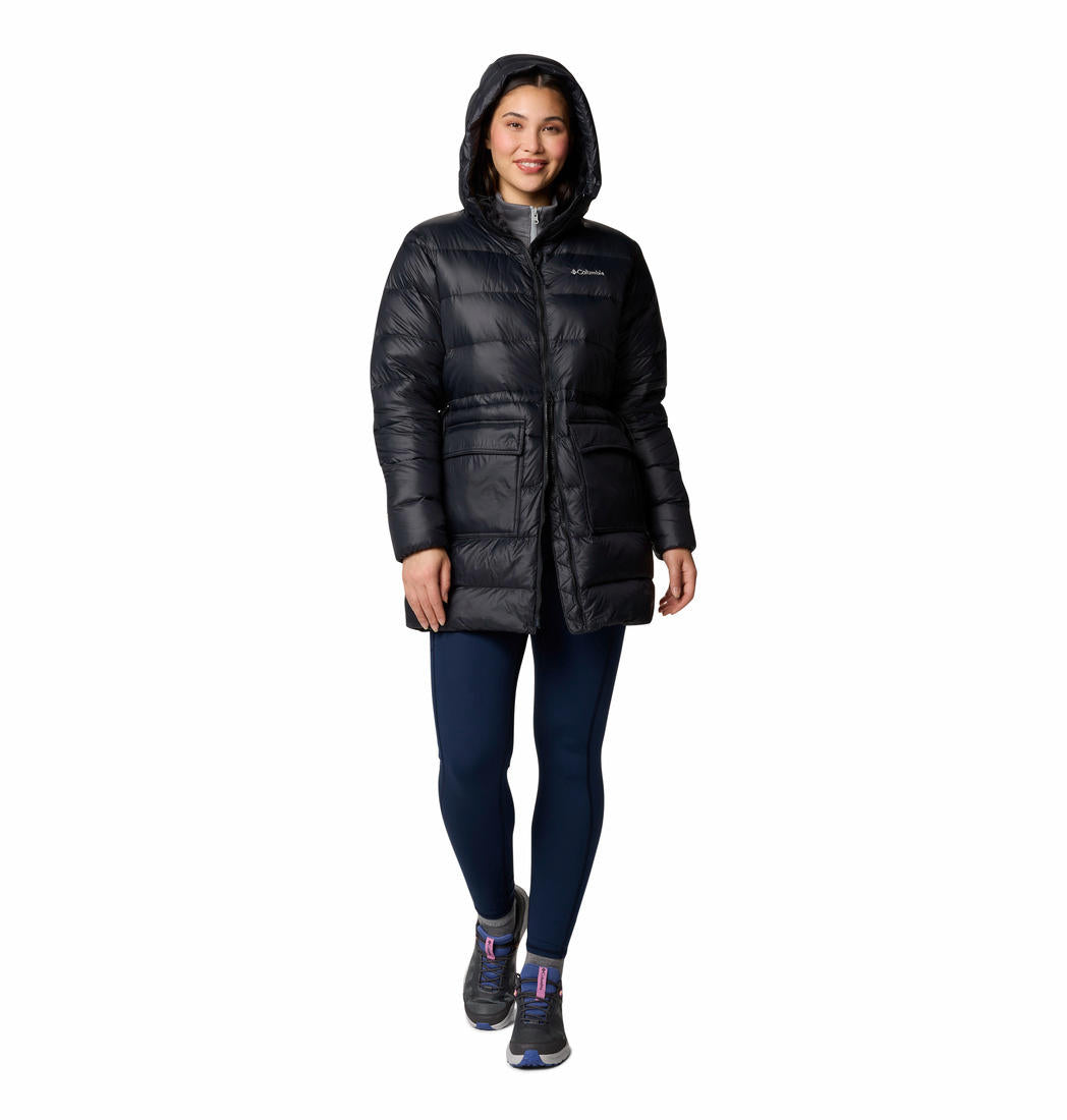 Columbia Womens Black Harmony Falls Mid Down Jacket