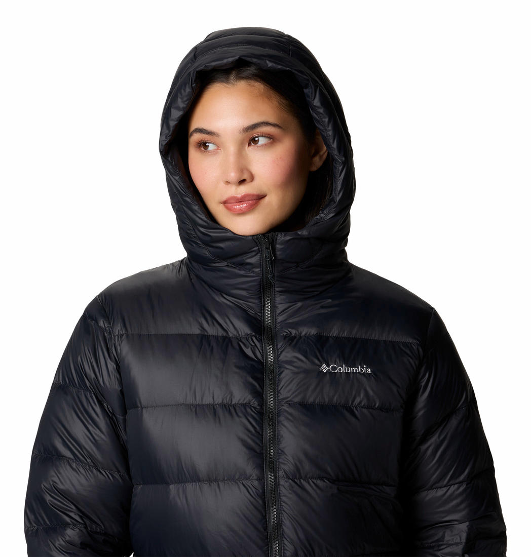 Columbia Womens Black Harmony Falls Mid Down Jacket
