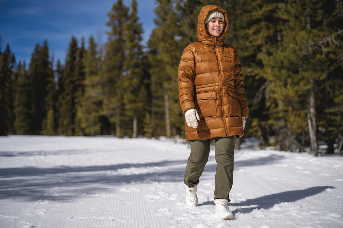 Columbia Women Brown Harmony Falls Mid Down Jacket