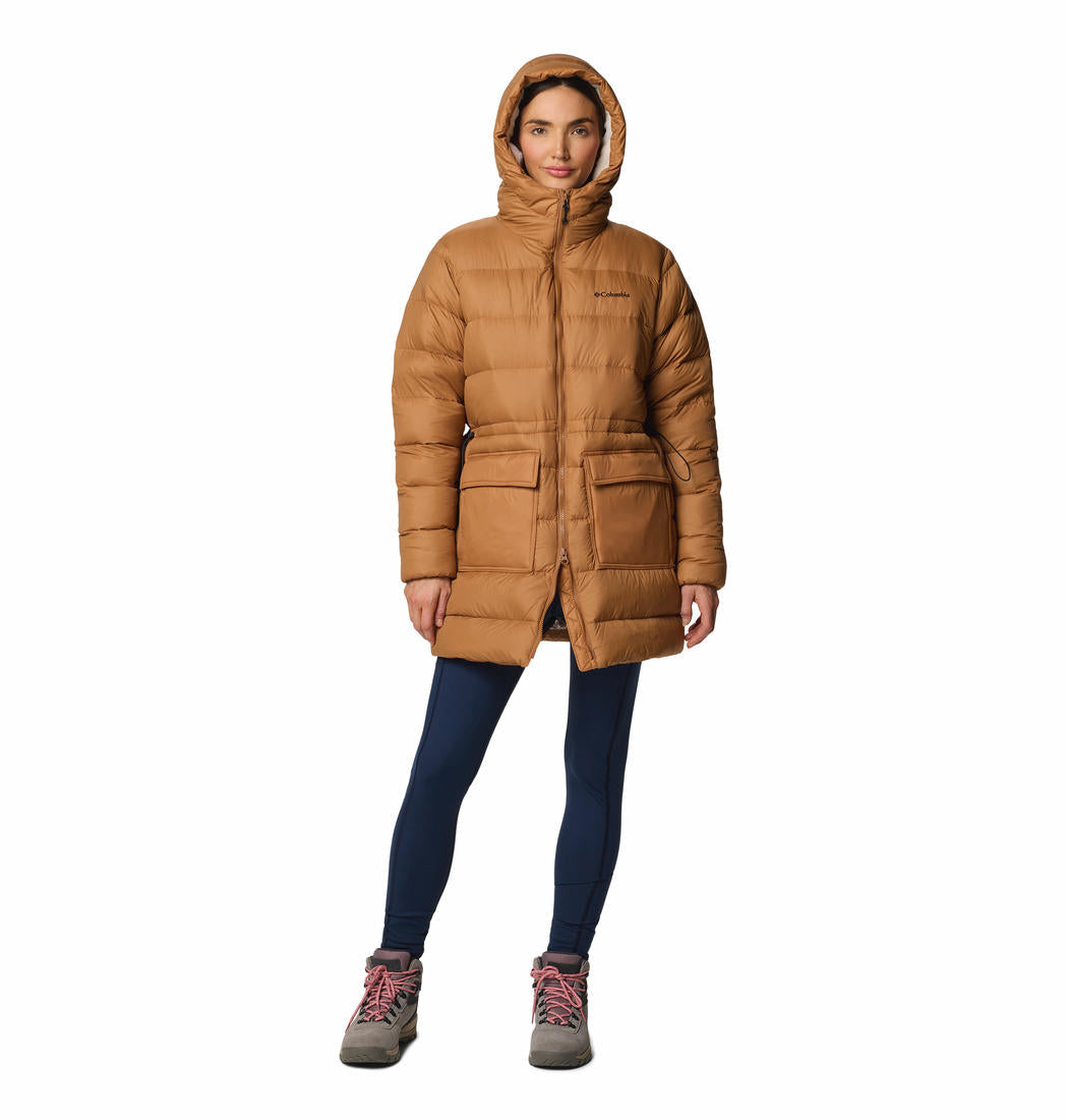 Columbia Women Brown Harmony Falls Mid Down Jacket