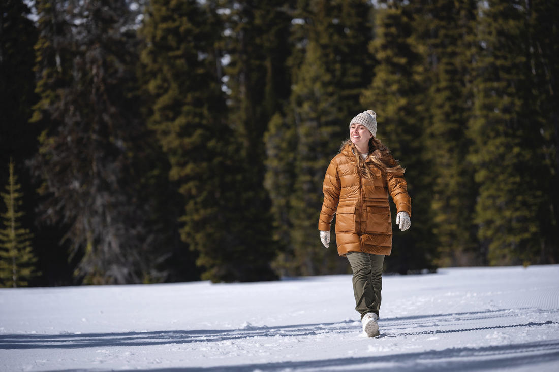 Columbia Women Brown Harmony Falls Mid Down Jacket