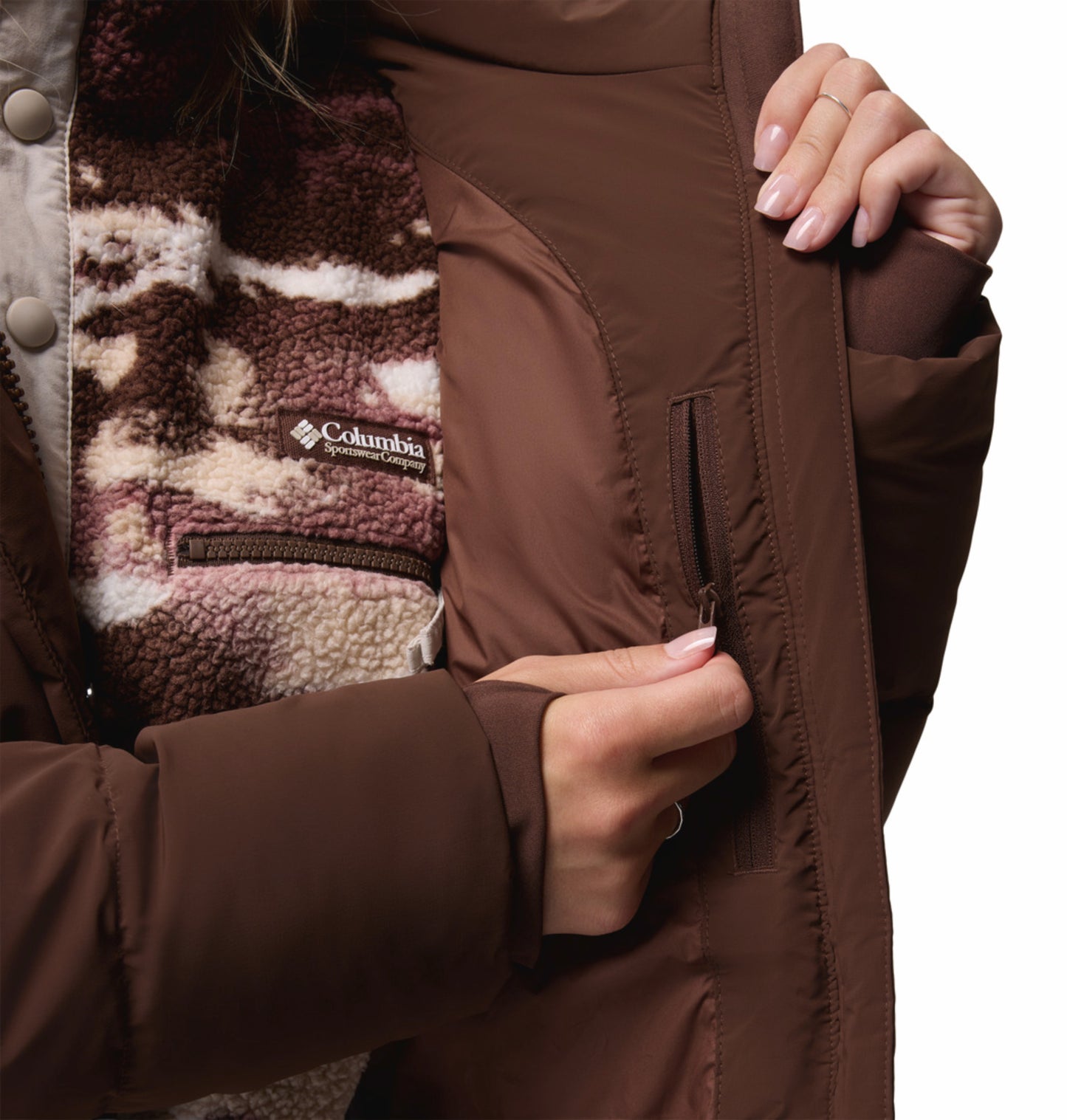 Columbia Women Brown OmniShield Amaze Puff Jacket