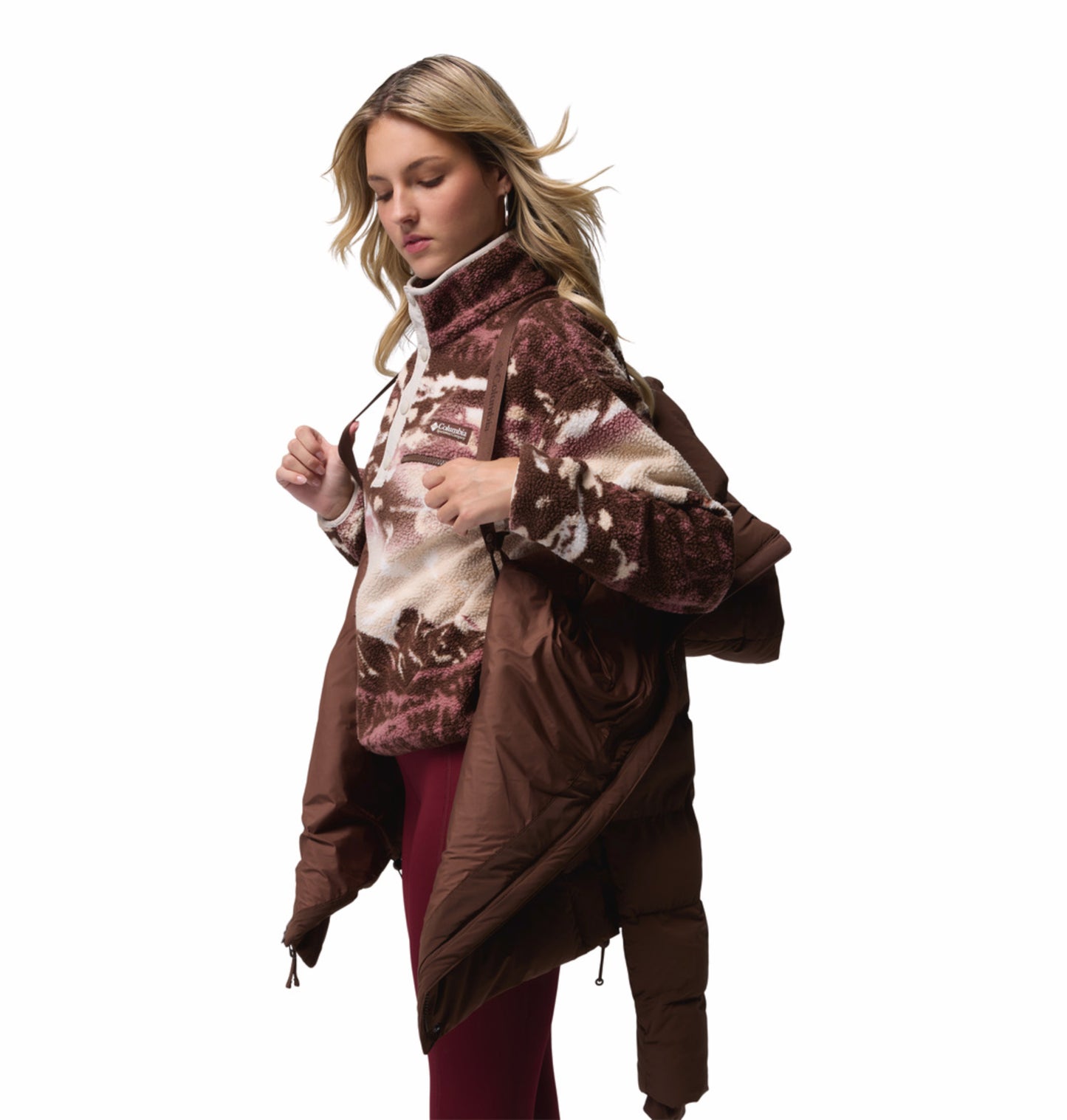 Columbia Women Brown OmniShield Amaze Puff Jacket
