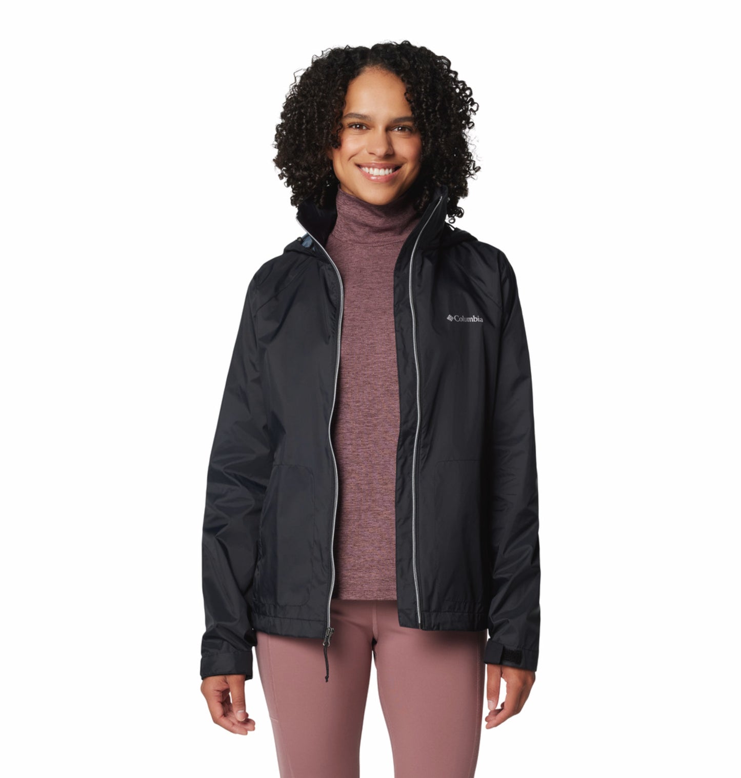 Columbia Women Black Omni-Shield Switchback IV Rain Jacket