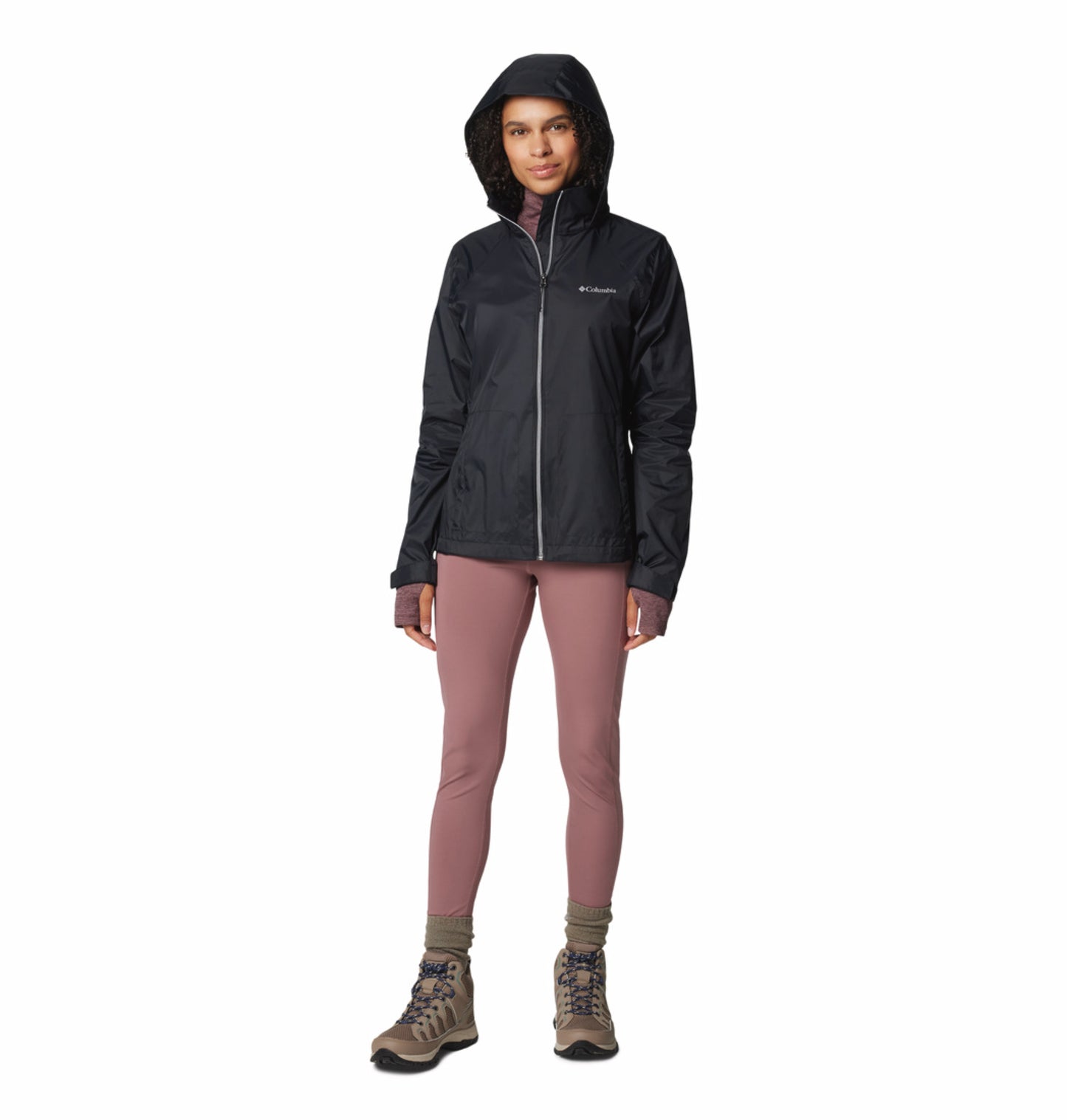 Columbia Women Black Omni-Shield Switchback IV Rain Jacket