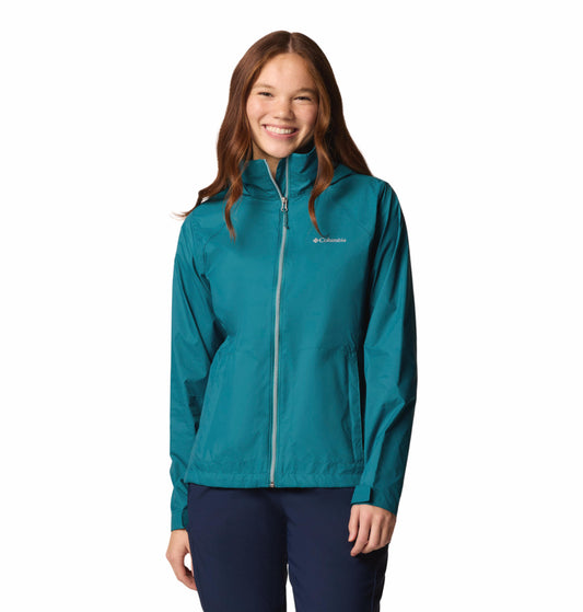 Columbia Womens Teal Omni-Shield Switchback IV Rain Jacket