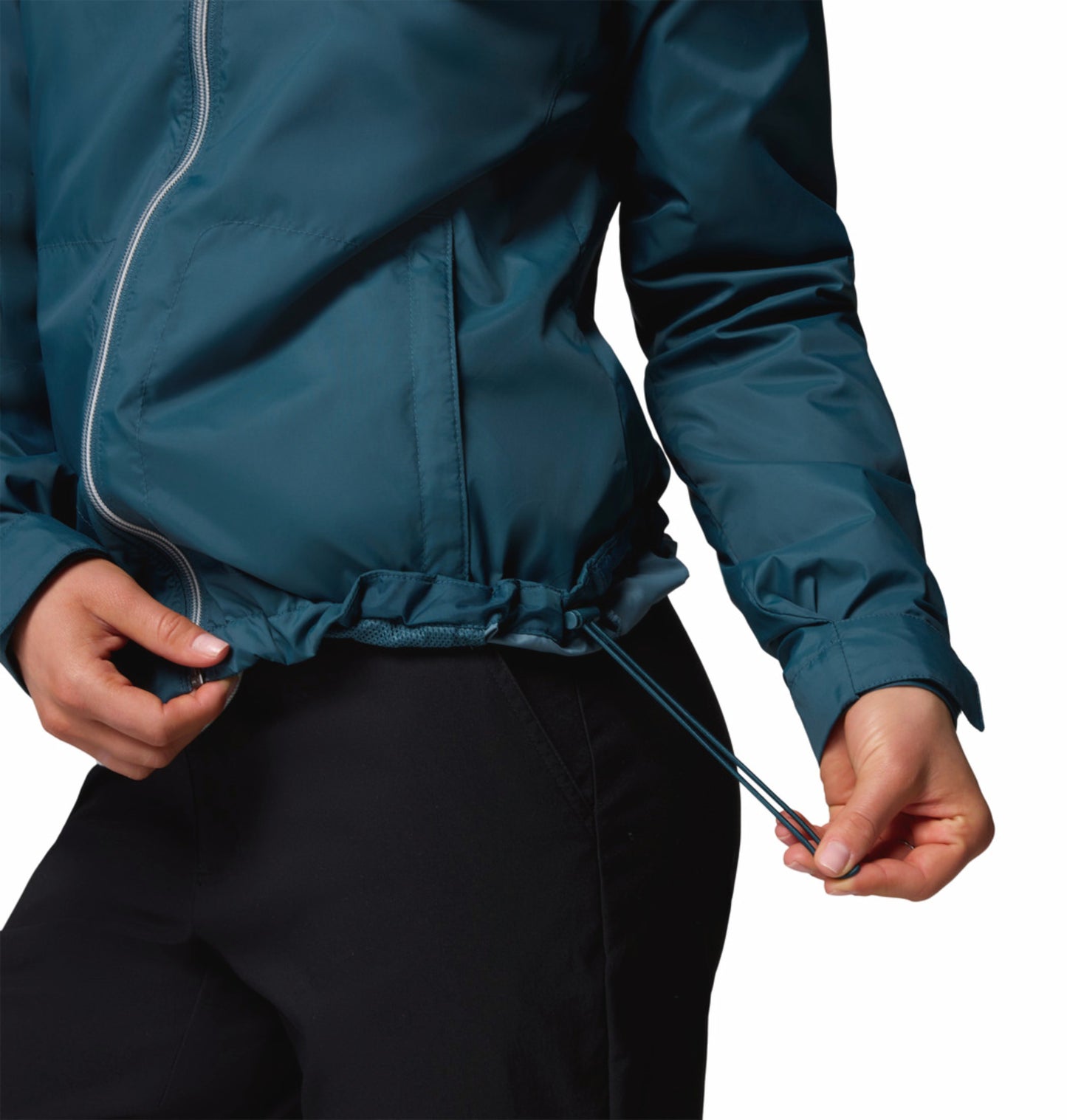 Columbia Women's Blue Omni-Shield Switchback IV Lightweight Waterproof Rain Jacket
