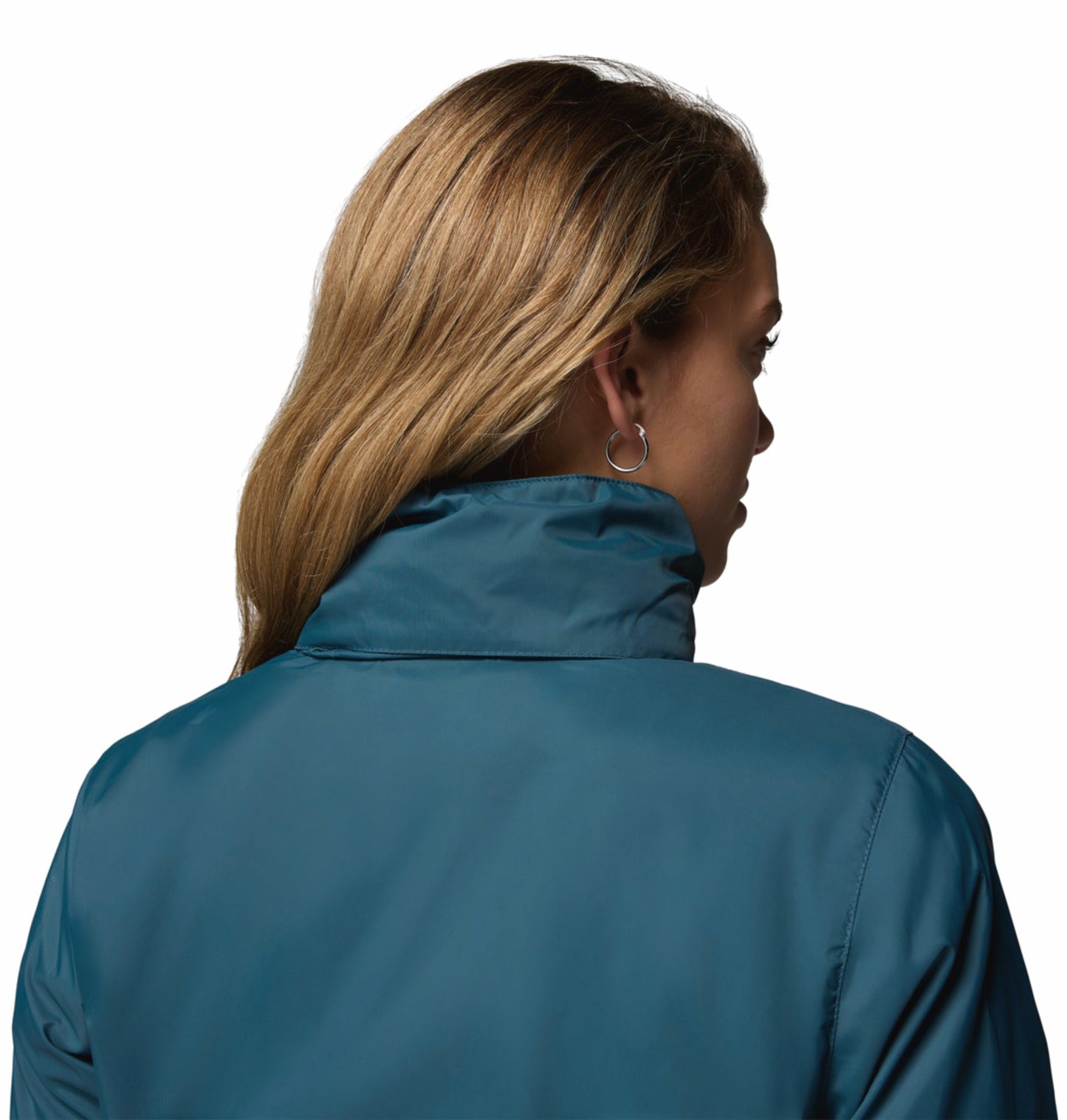 Columbia Women's Blue Omni-Shield Switchback IV Lightweight Waterproof Rain Jacket