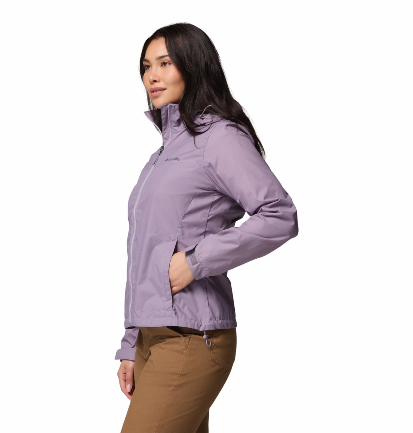 Columbia Women's Purple Omni-Shield Switchback IV Waterproof Rain Jacket