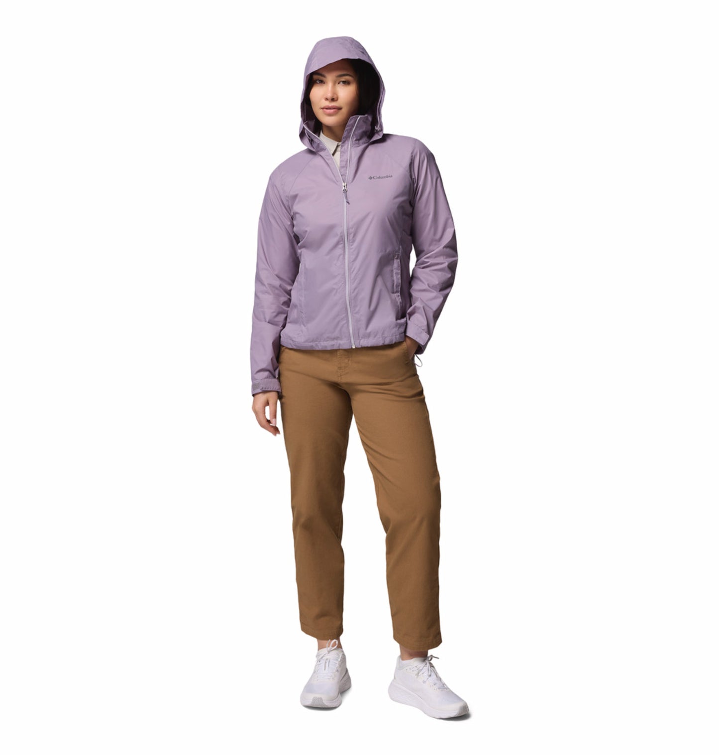Columbia Women's Purple Omni-Shield Switchback IV Waterproof Rain Jacket