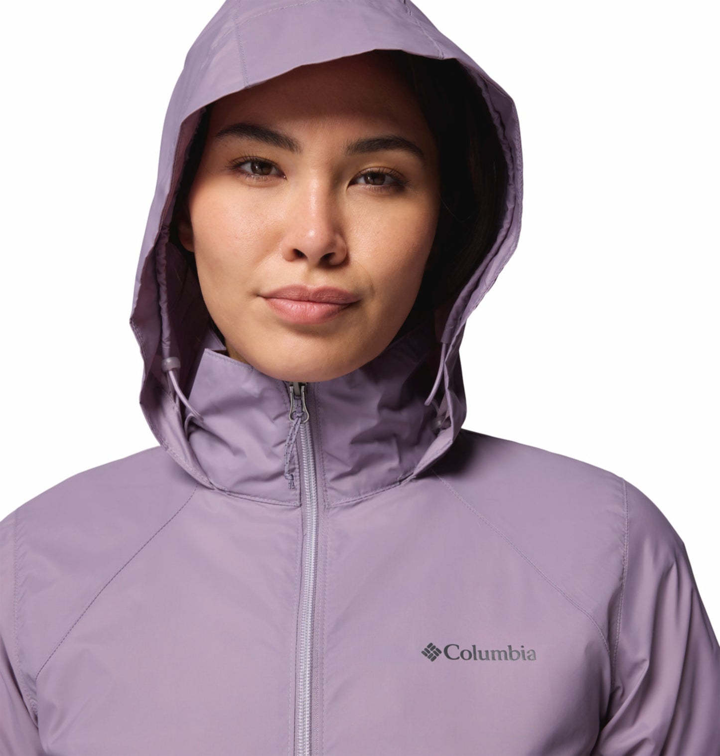 Columbia Women's Purple Omni-Shield Switchback IV Waterproof Rain Jacket