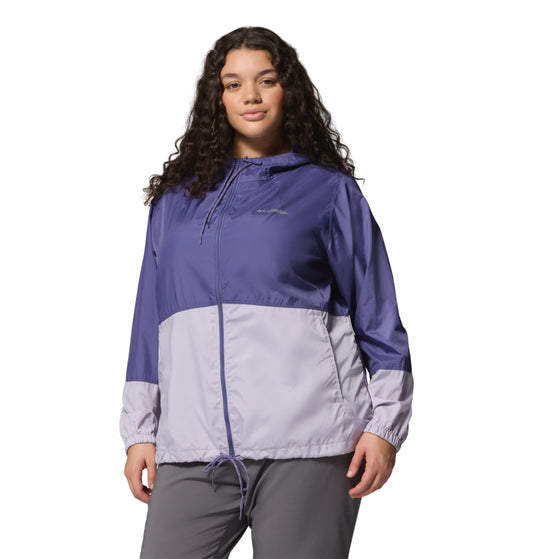 Columbia Women Purple Omni-Shade Flash Forward II Lightweight Windbreaker Jacket
