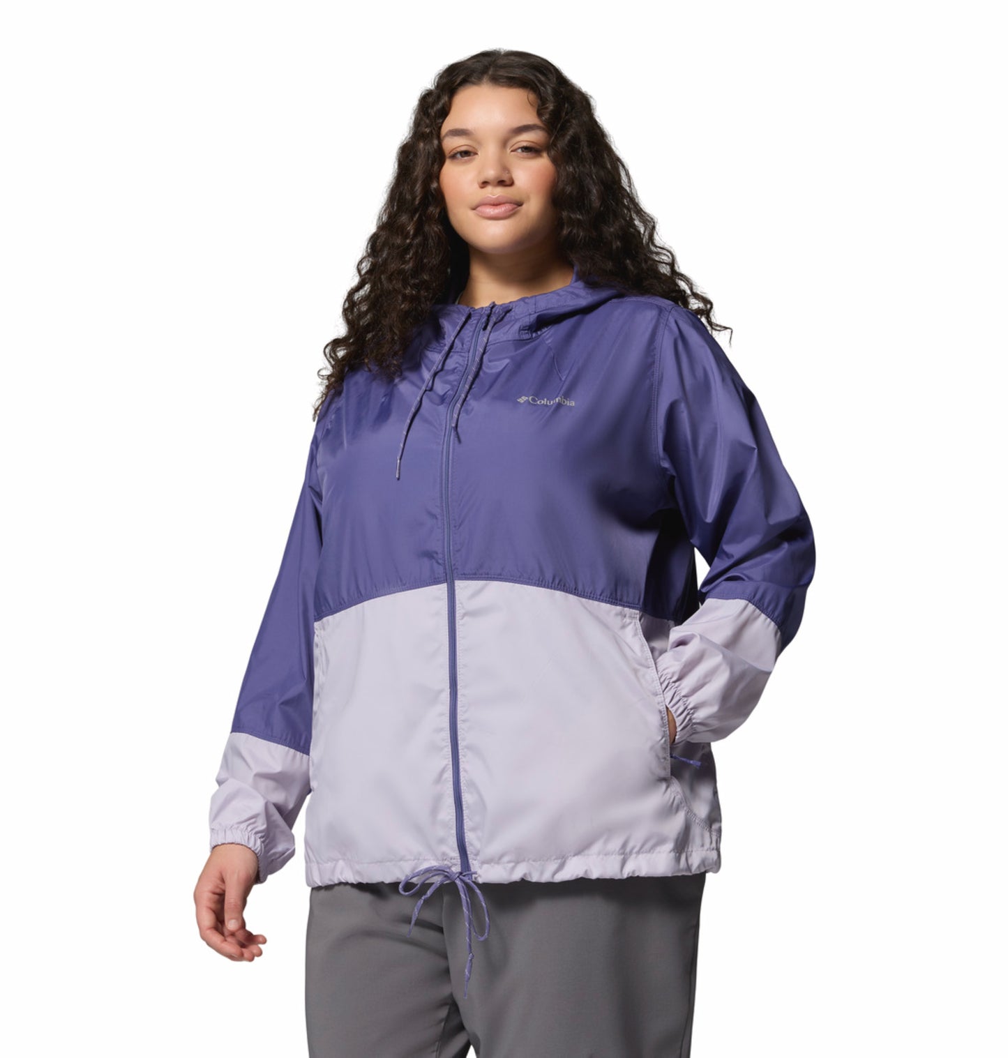 Columbia Women Purple Omni-Shade Flash Forward II Lightweight Windbreaker Jacket