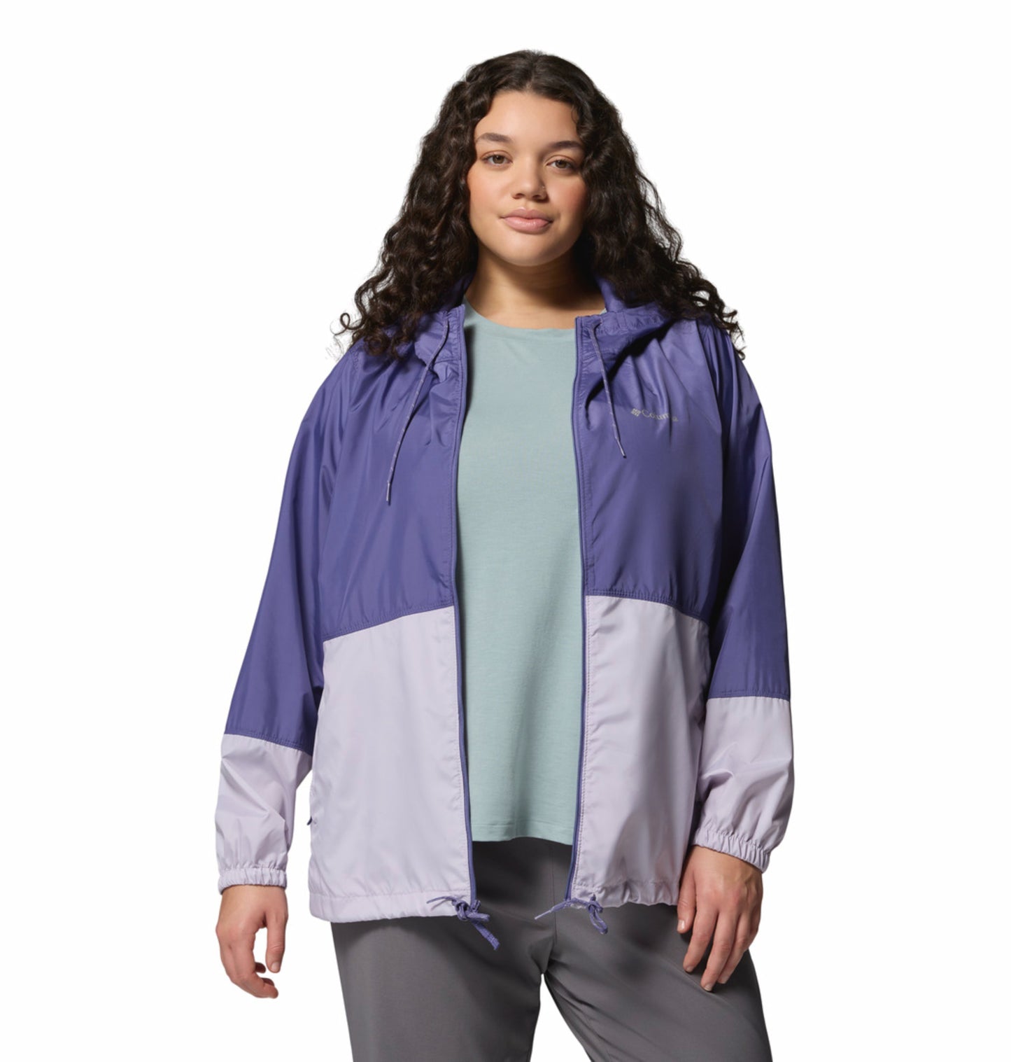 Columbia Women Purple Omni-Shade Flash Forward II Lightweight Windbreaker Jacket