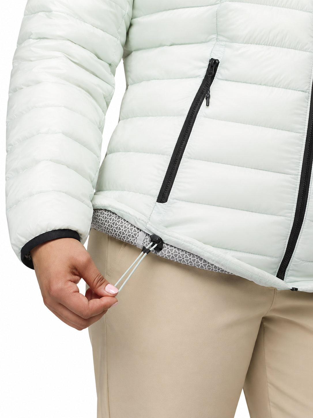women green omni heat arctic arctic crest down jacket