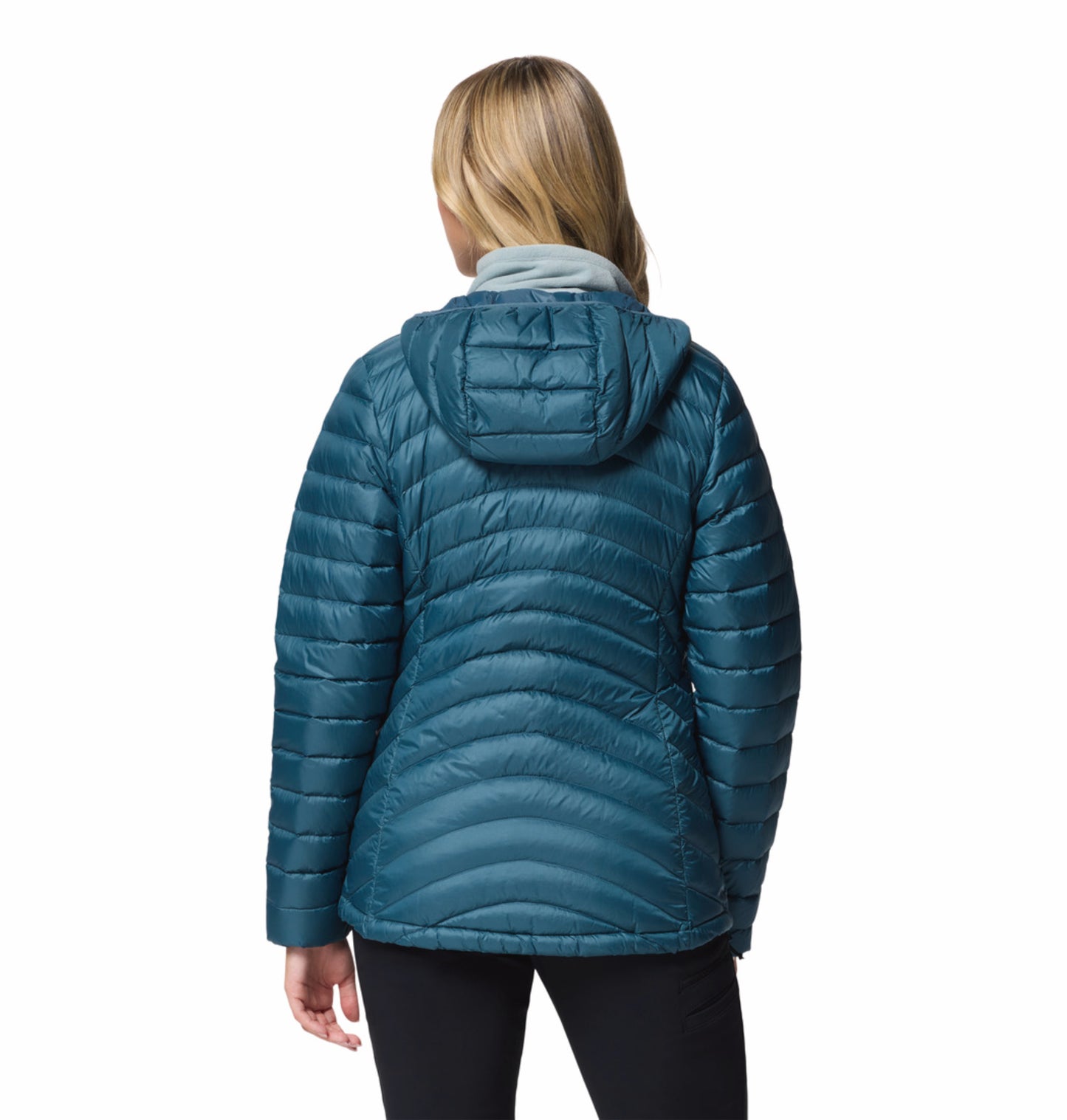 Columbia Women Blue Omni-Shield Corelite Hooded Down Jacket