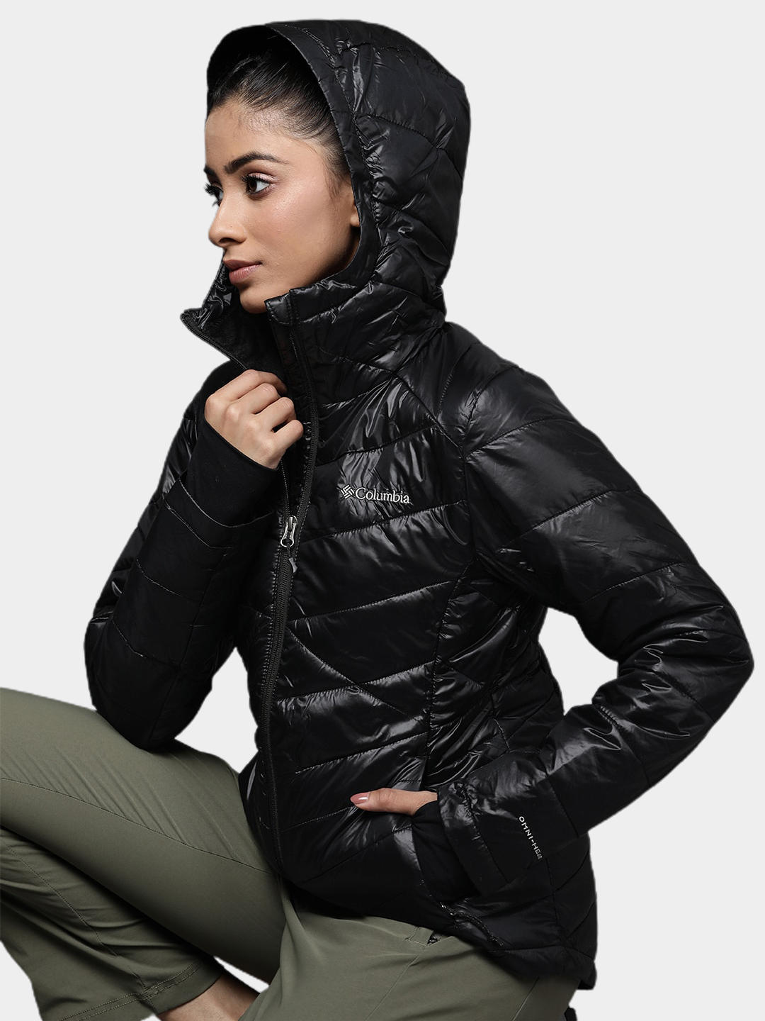 Columbia Women Black Joy Peak Hooded Jacket