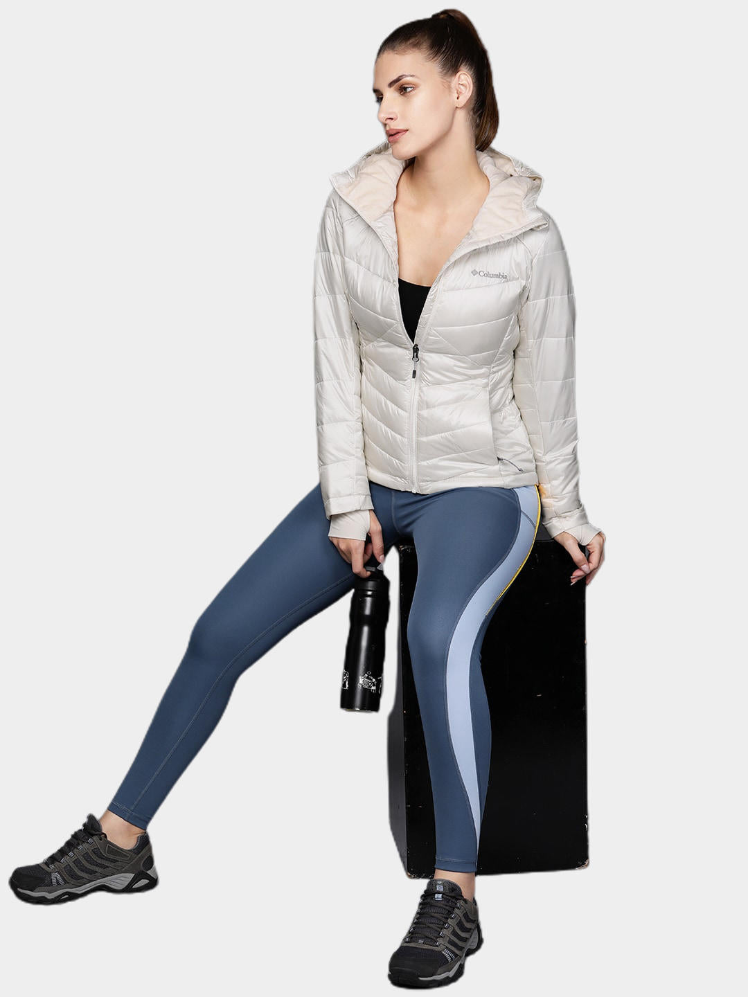 Columbia Women White Joy Peak Hooded Jacket