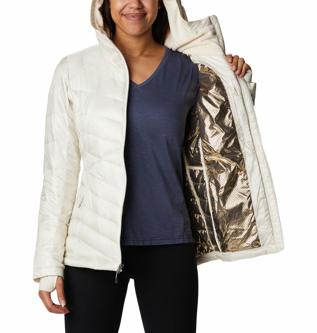 Columbia Women White Joy Peak Hooded Jacket