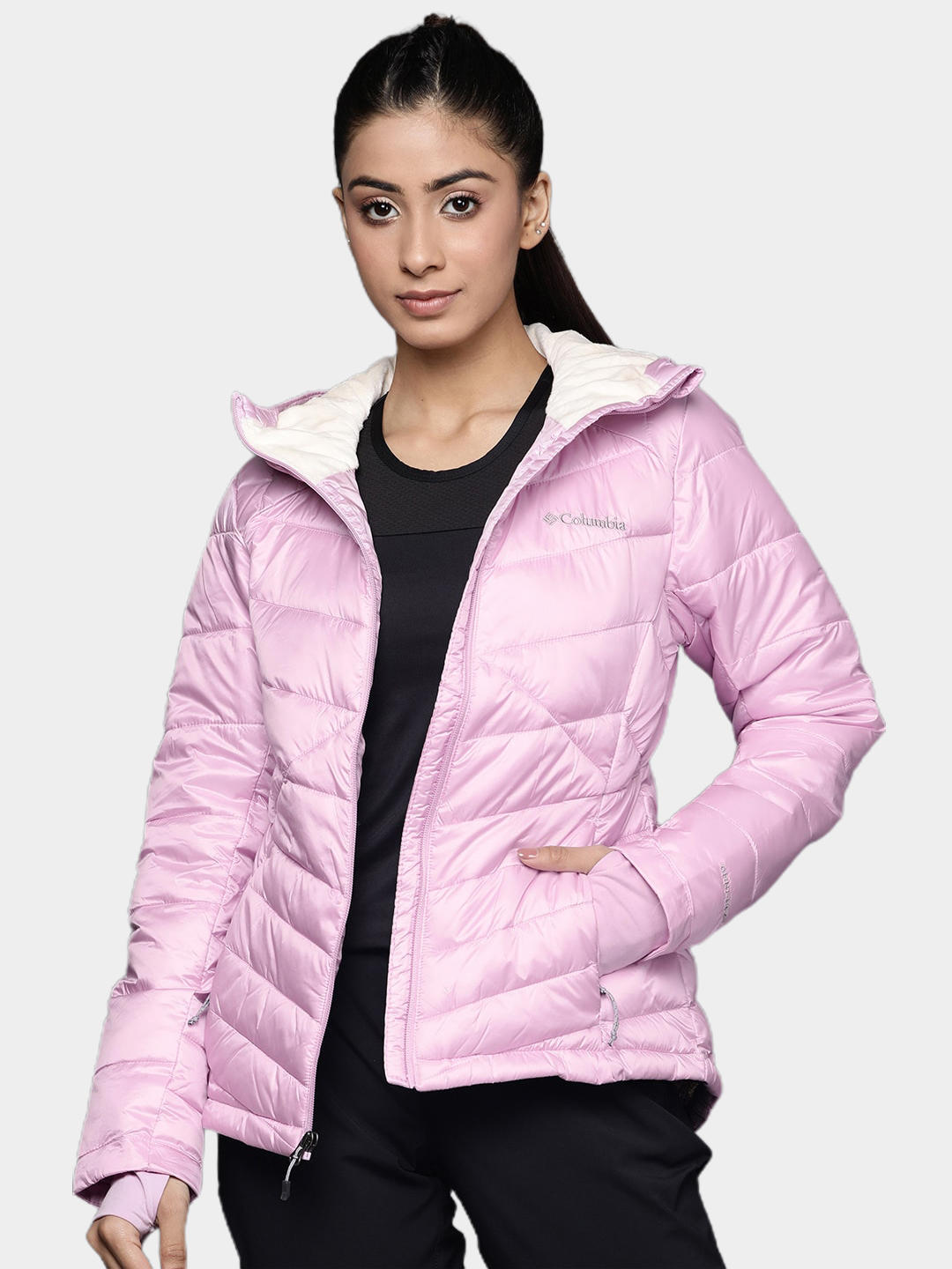 Columbia Women Purple Joy Peak Hooded Jacket