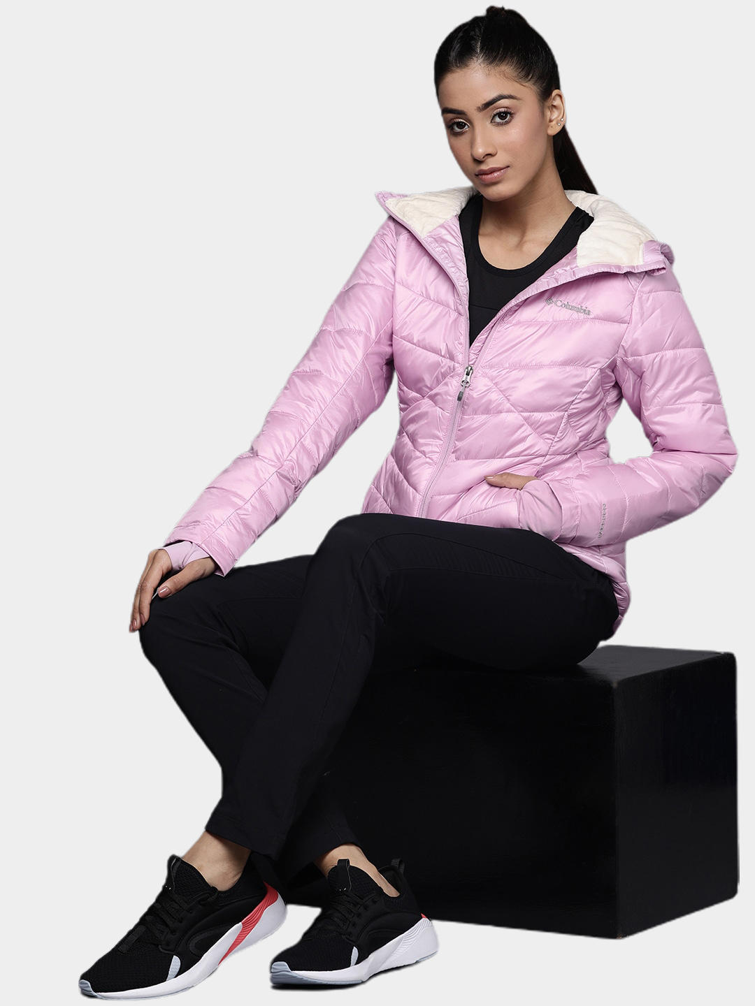 Columbia Women Purple Joy Peak Hooded Jacket