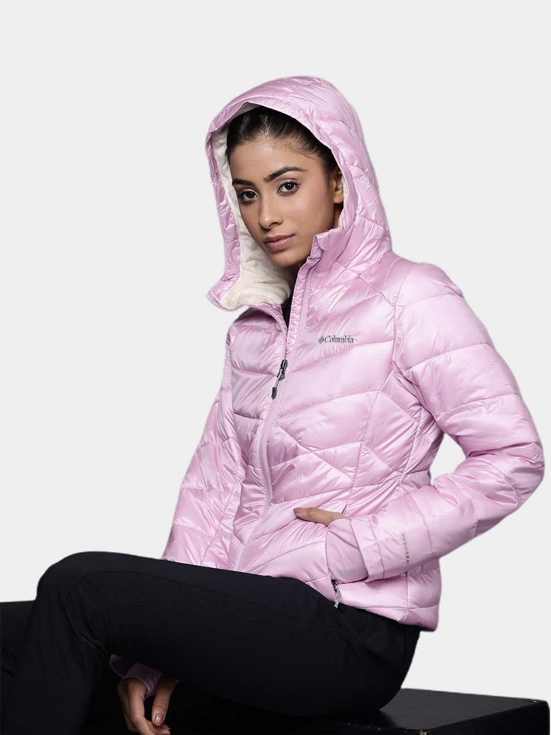 Columbia Women Purple Joy Peak Hooded Jacket