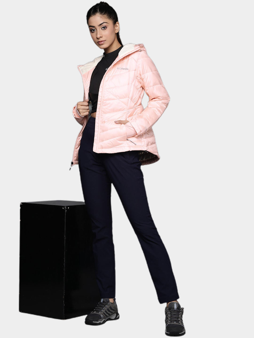 Columbia Women Peach Joy Peak Hooded Jacket