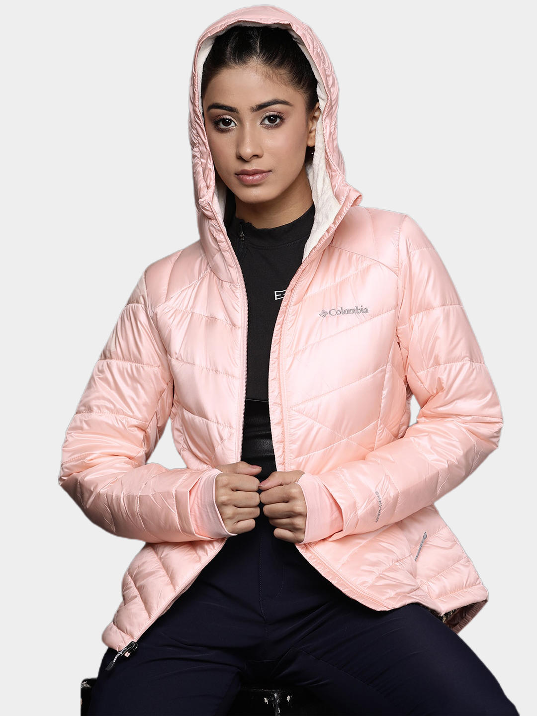Columbia Women Peach Joy Peak Hooded Jacket