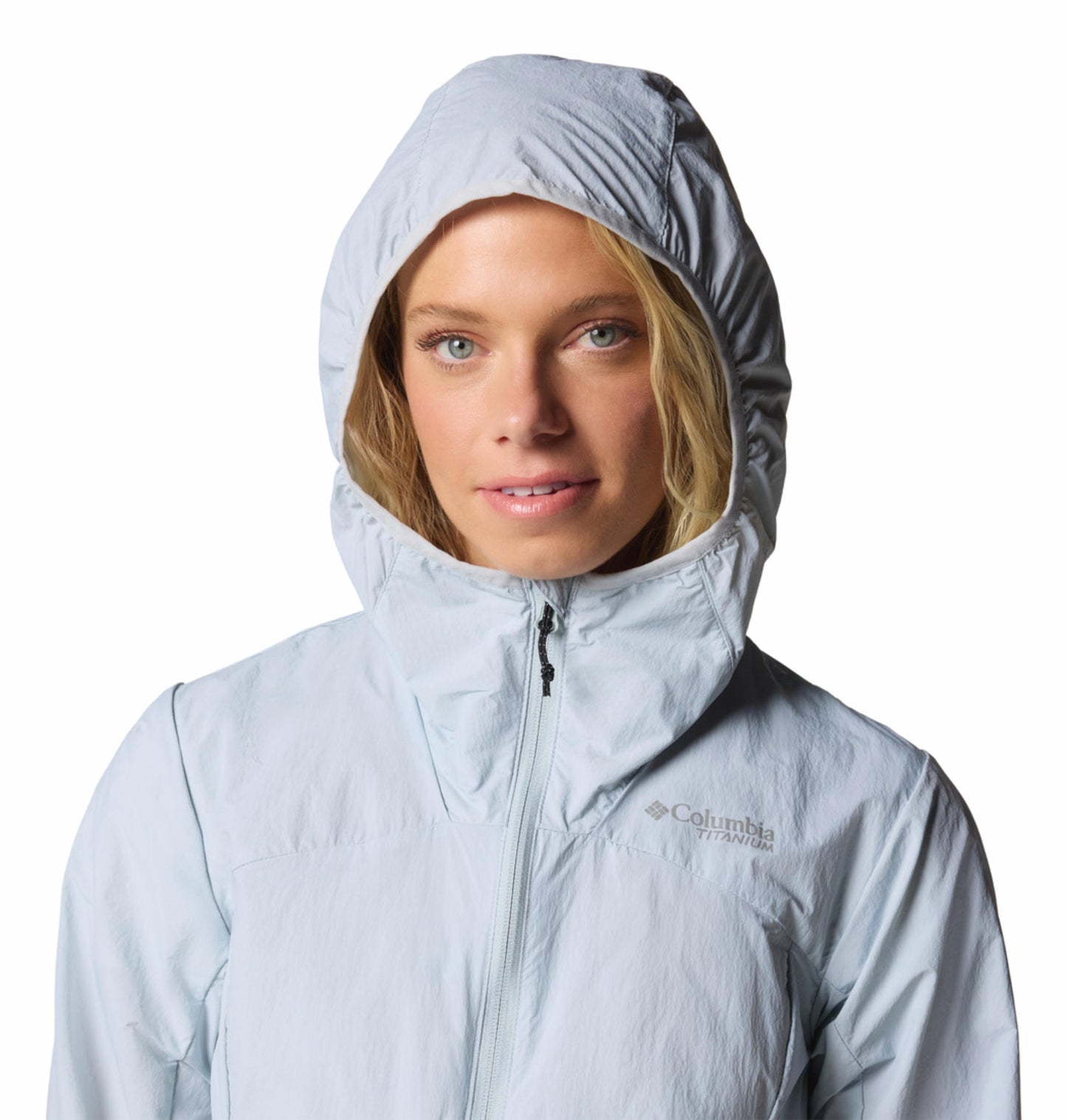 Columbia Womens Blue Omni-Shield Loop Trail III Wind and Water Resistant Jacket