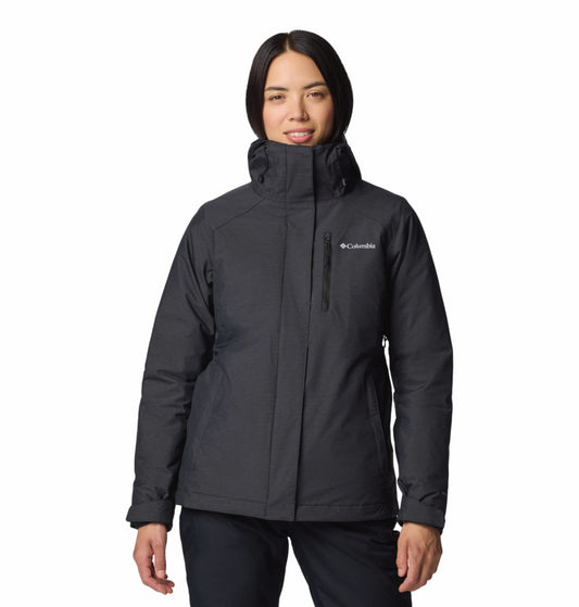 Columbia Women Black Omni-Heat Reflective Whirlibird V Hooded Interchange Jacket