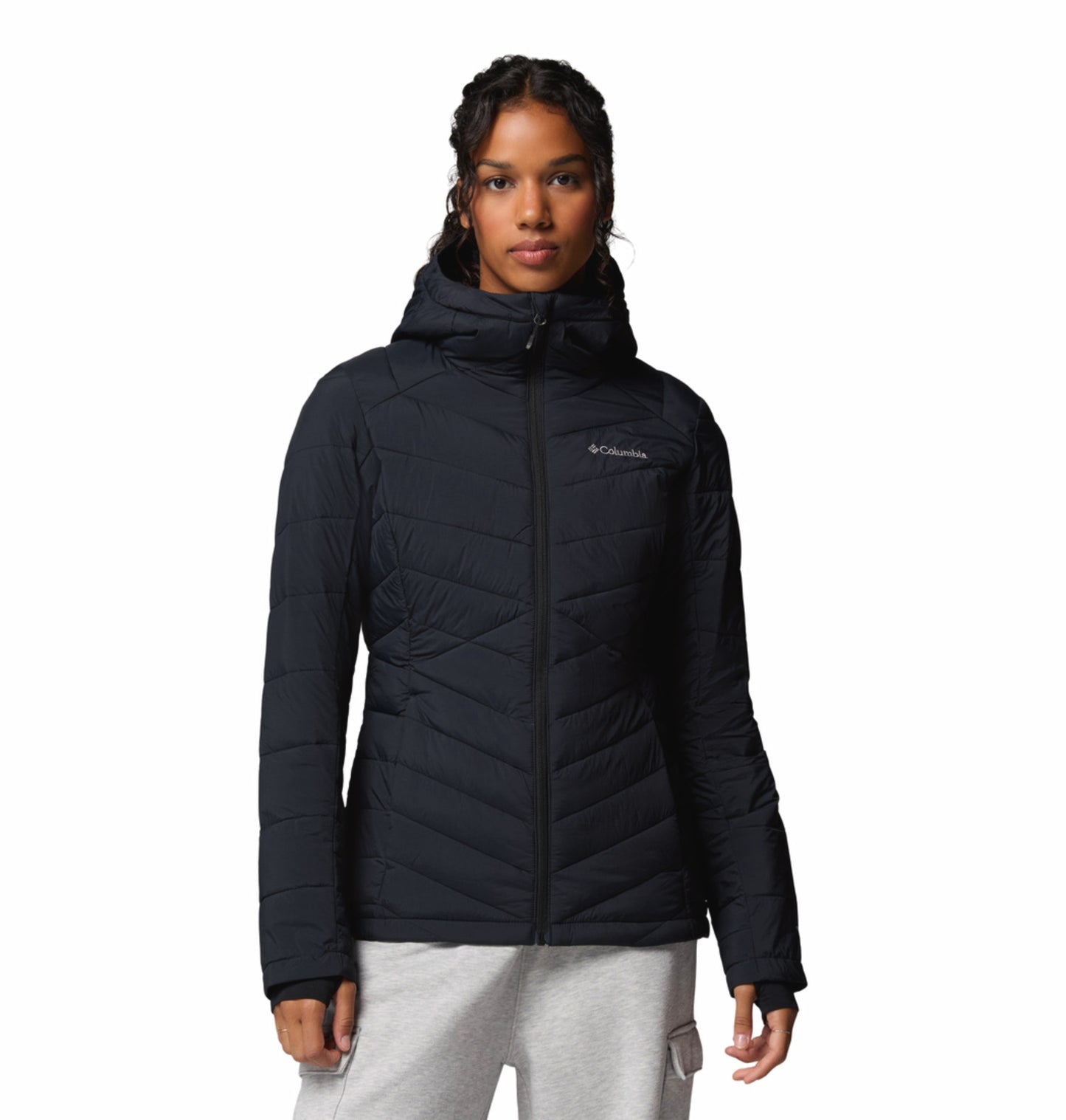Columbia Women Black Omni-Heat Infinity Joy Peak II Down Jacket