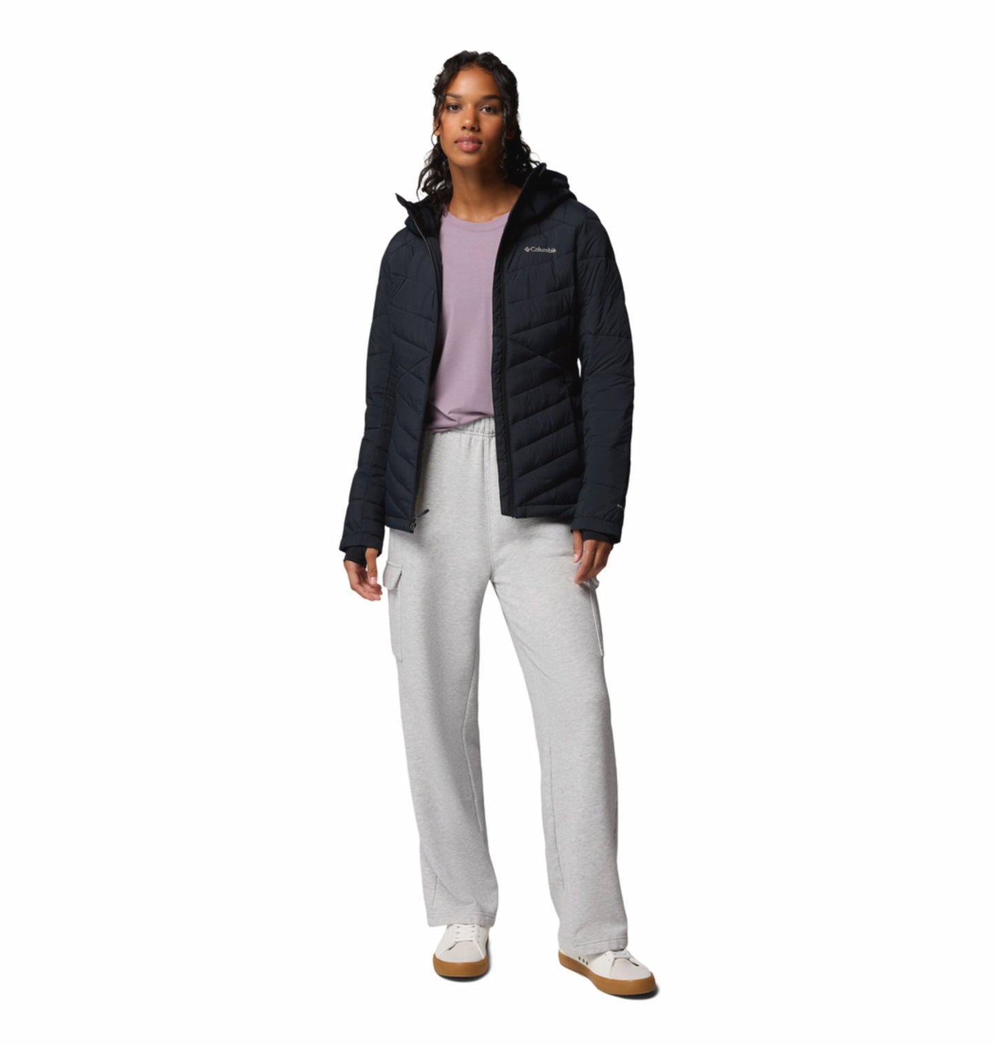 womens black omni heat infinity joy peak ii down jacket