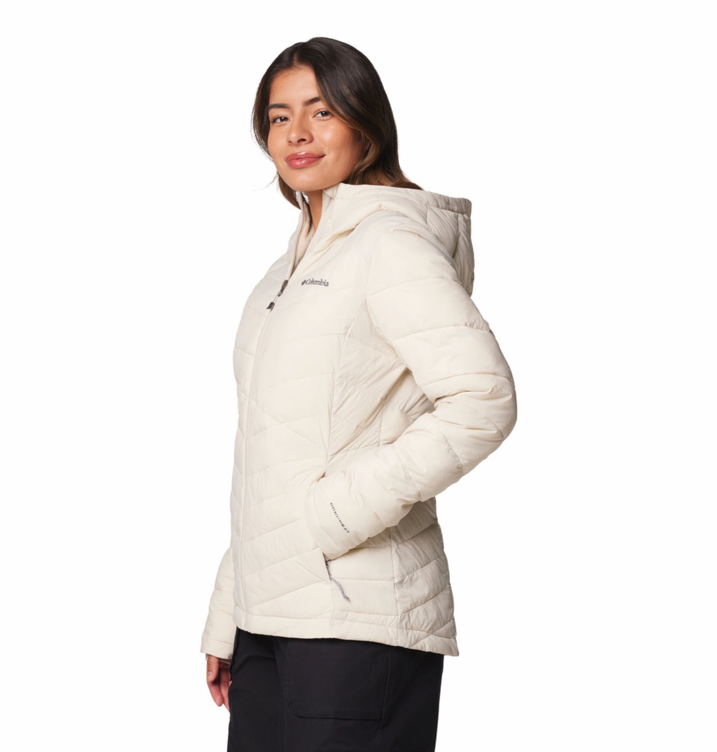 Columbia Women Beige OmniHeat Infinity Joy Peak II Down Jacket