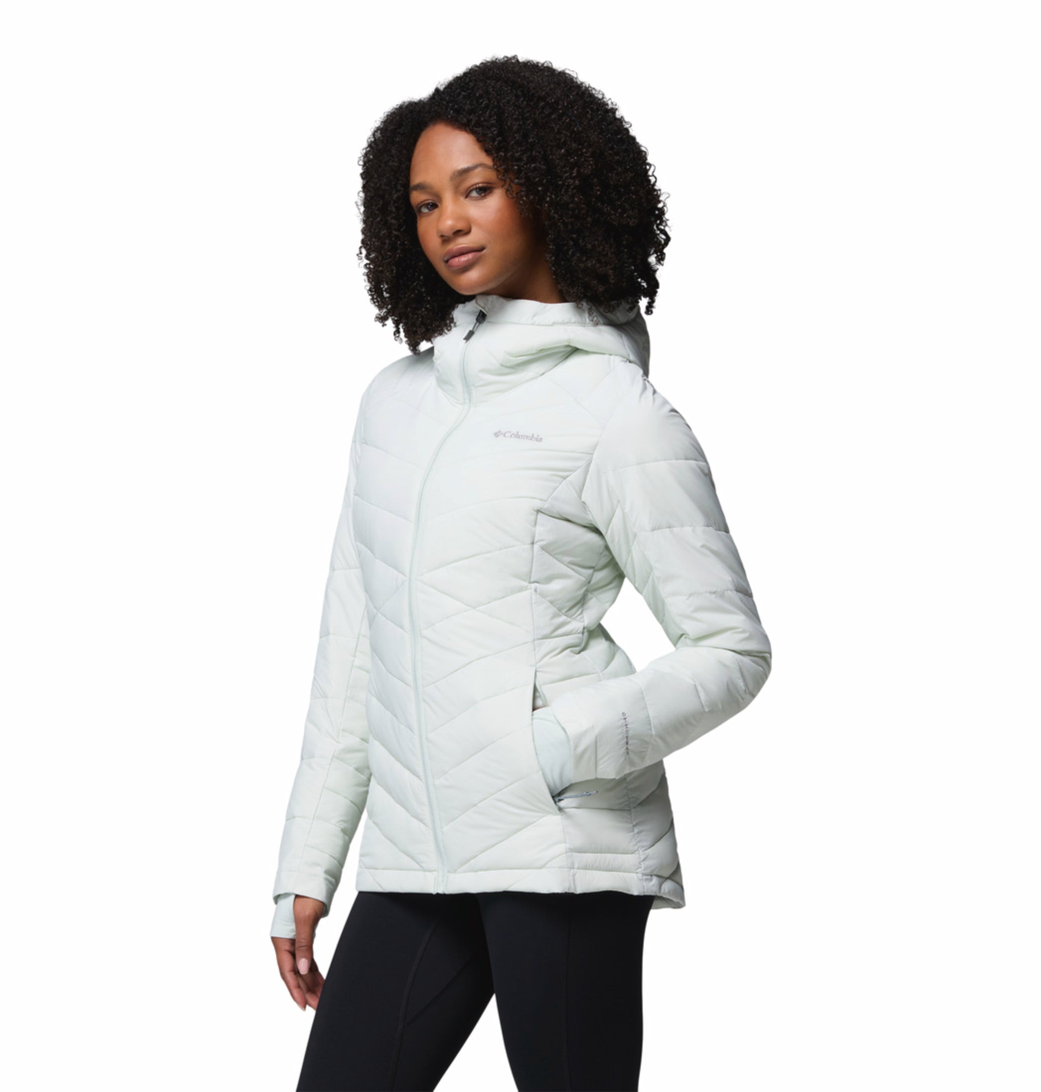 women green omni heat infinity joy peak ii down jacket