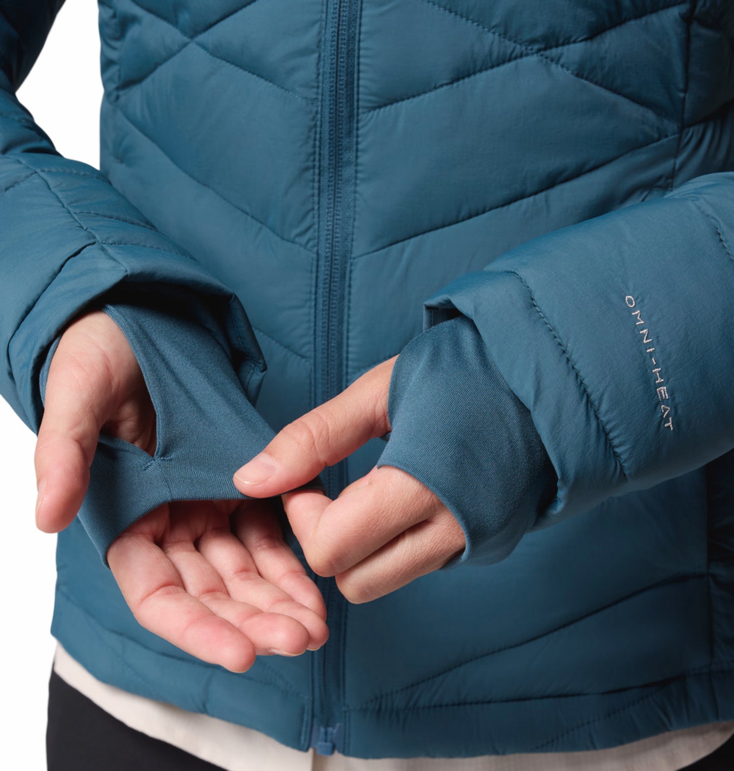 Columbia Women Teal OmniHeat Infinity Joy Peak II Down Jacket