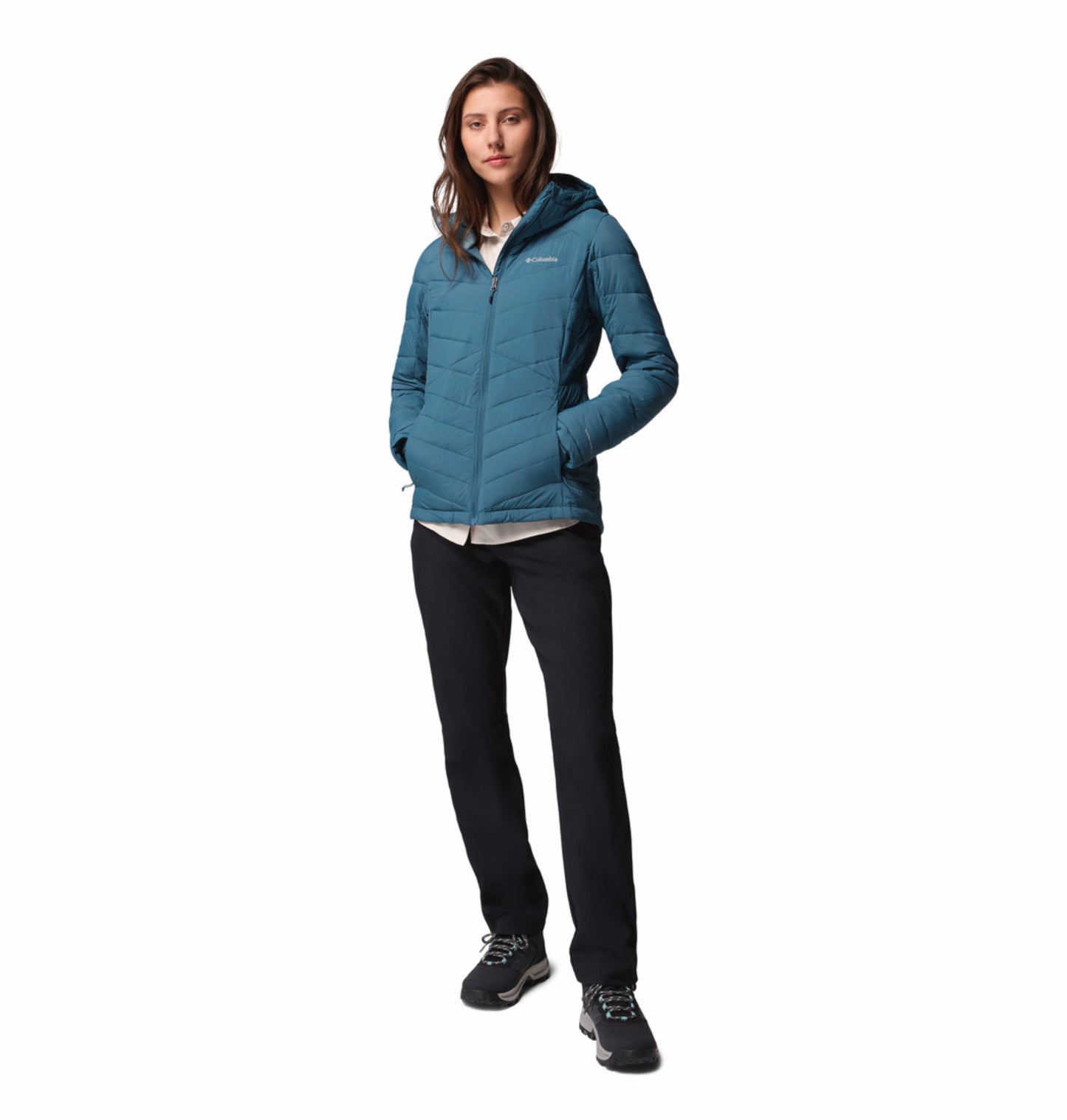 Columbia Women Teal OmniHeat Infinity Joy Peak II Down Jacket