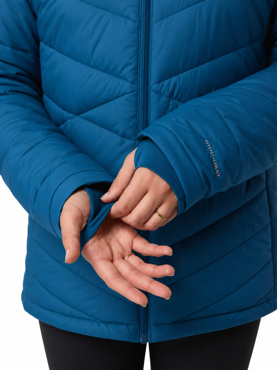 Columbia Women Blue Omni-Heat Infinity Joy Peak II Down Jacket