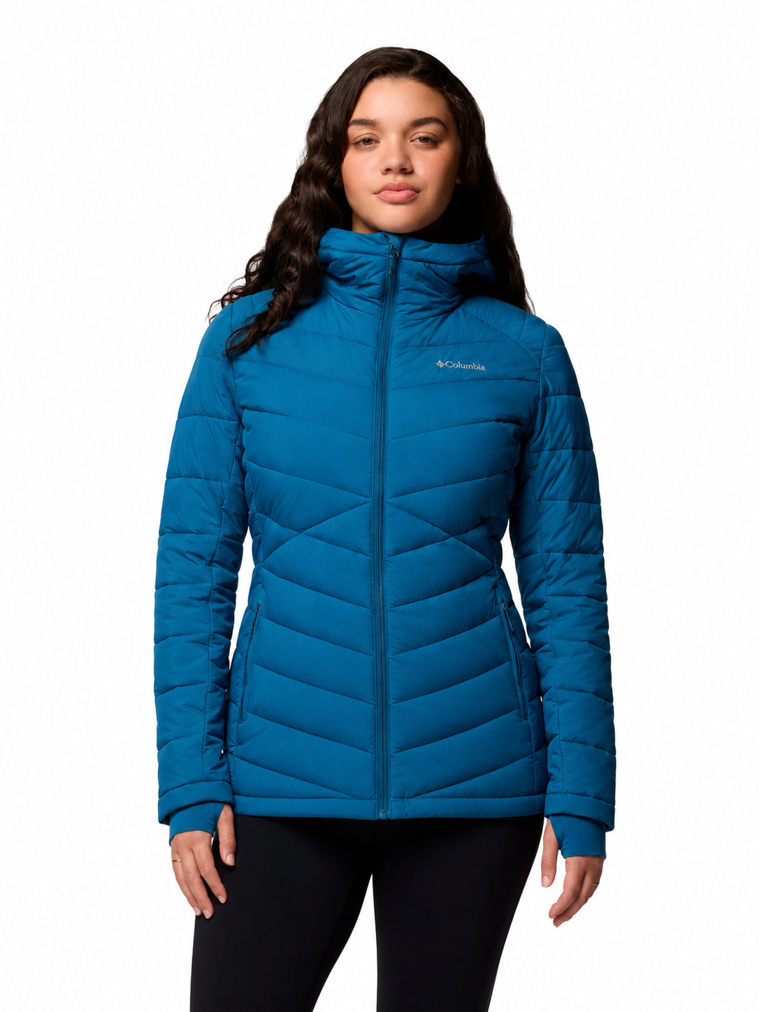 Columbia Women Blue Omni-Heat Infinity Joy Peak II Down Jacket