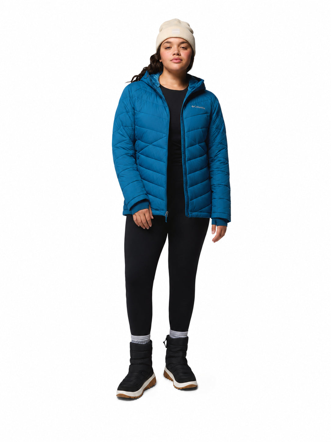 Columbia Women Blue Omni-Heat Infinity Joy Peak II Down Jacket