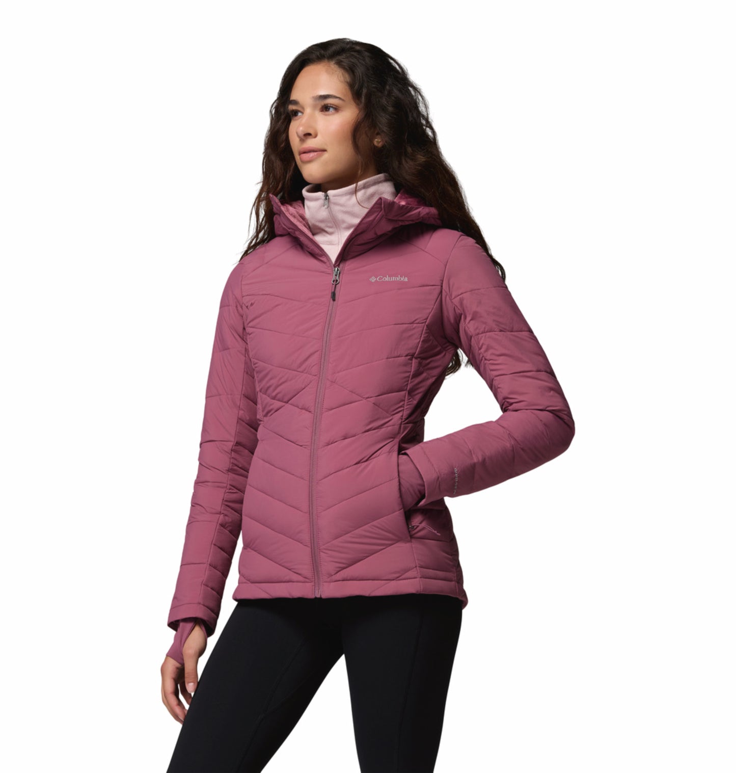Columbia Women Purple Omni-Heat Infinity Joy Peak II Down Jacket