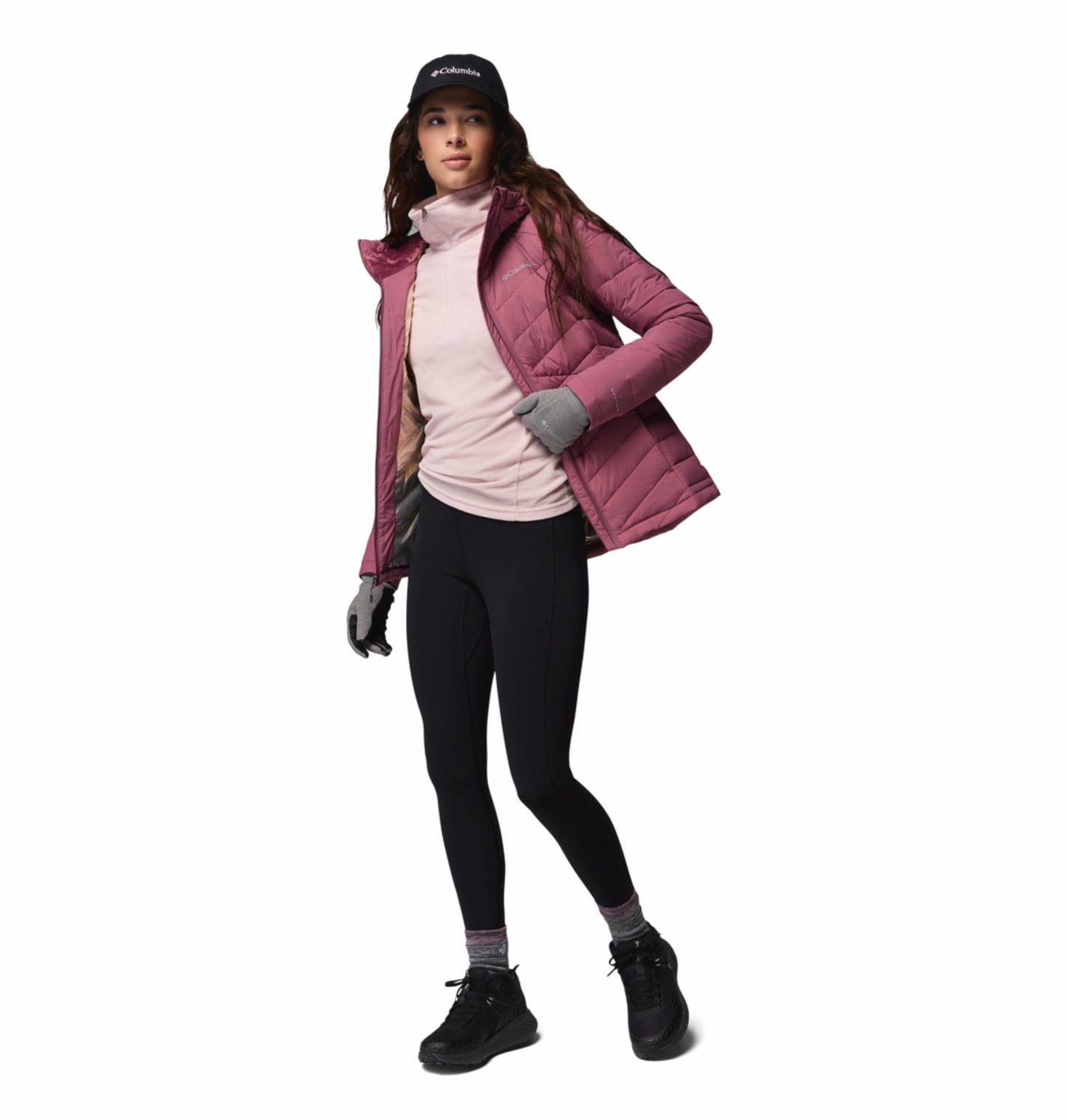 Columbia Women Purple Omni-Heat Infinity Joy Peak II Down Jacket