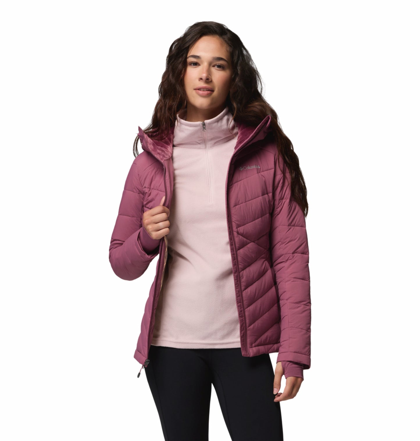 Columbia Women Purple Omni-Heat Infinity Joy Peak II Down Jacket