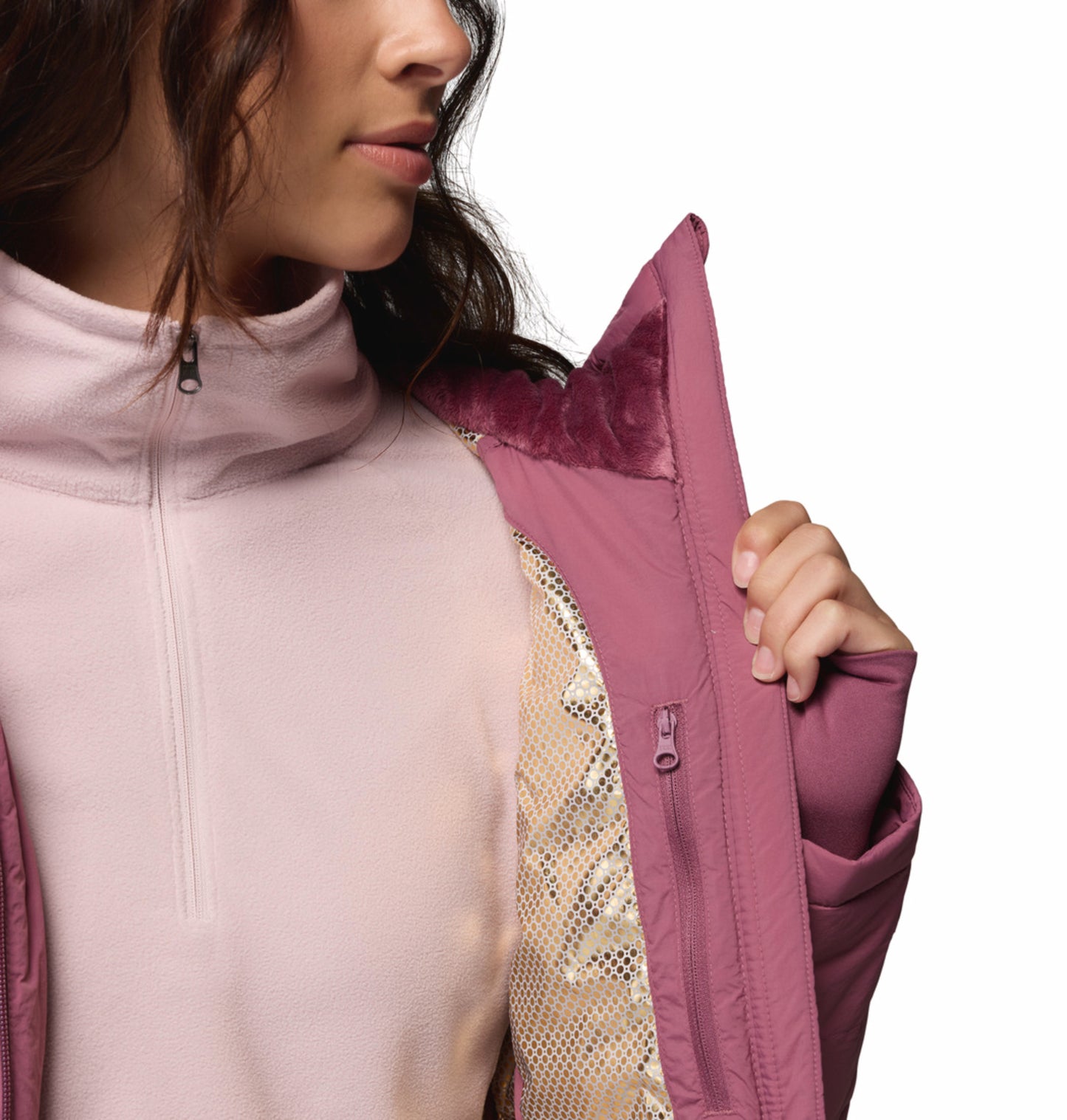 Columbia Women Purple Omni-Heat Infinity Joy Peak II Down Jacket