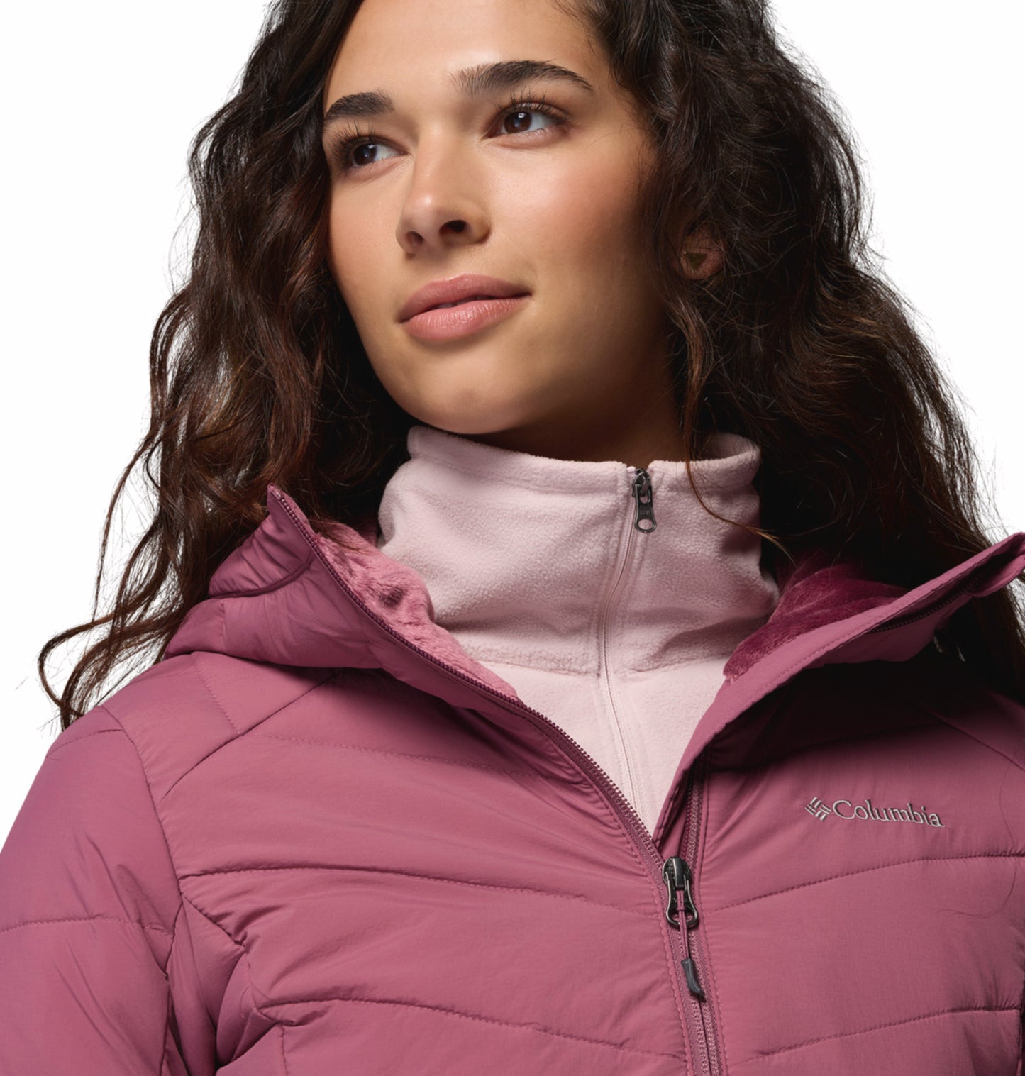 Columbia Women Purple Omni-Heat Infinity Joy Peak II Down Jacket
