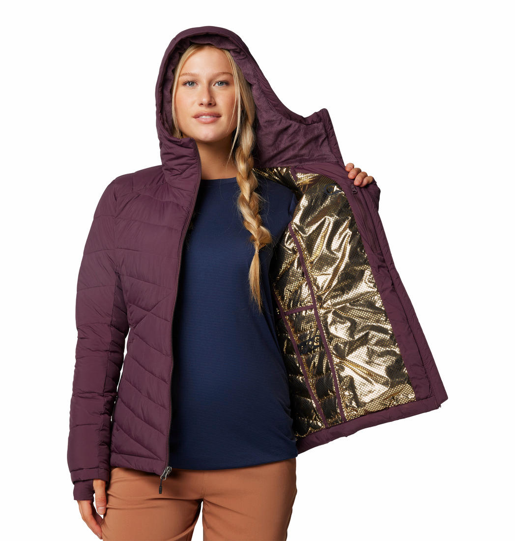 Columbia Womens Purple Joy Peak II Hooded Jacket